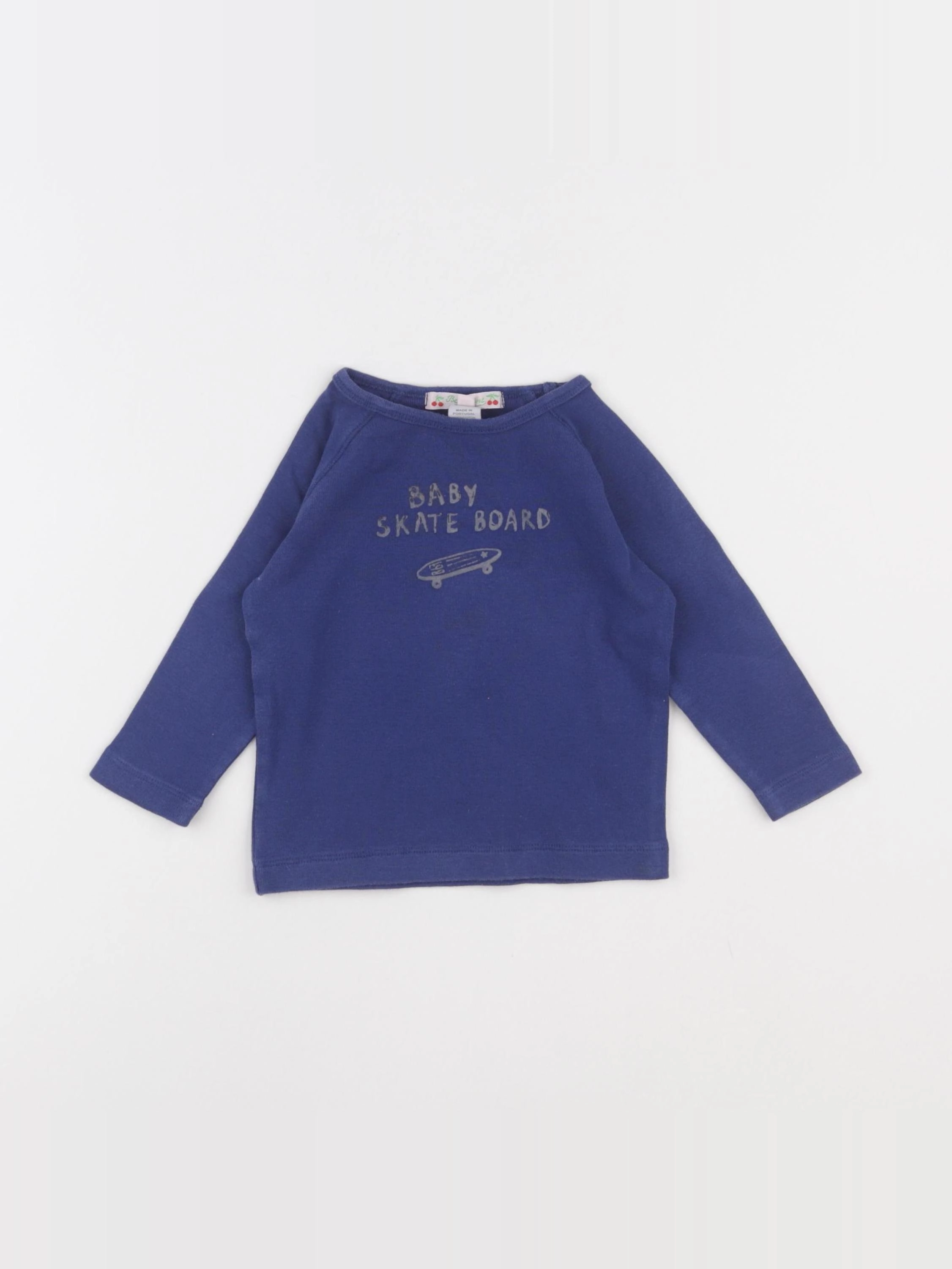 Bonpoint - tee-shirt bleu - 12 mois