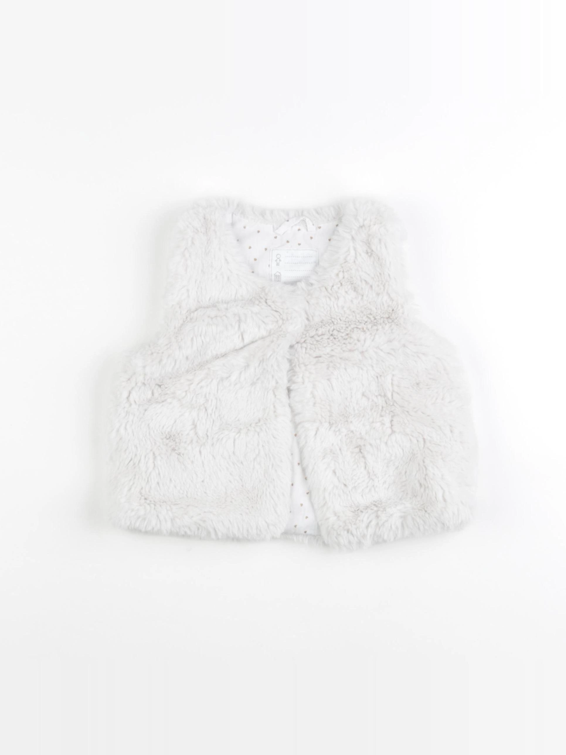 Vertbaudet - gilet blanc - 4 ans