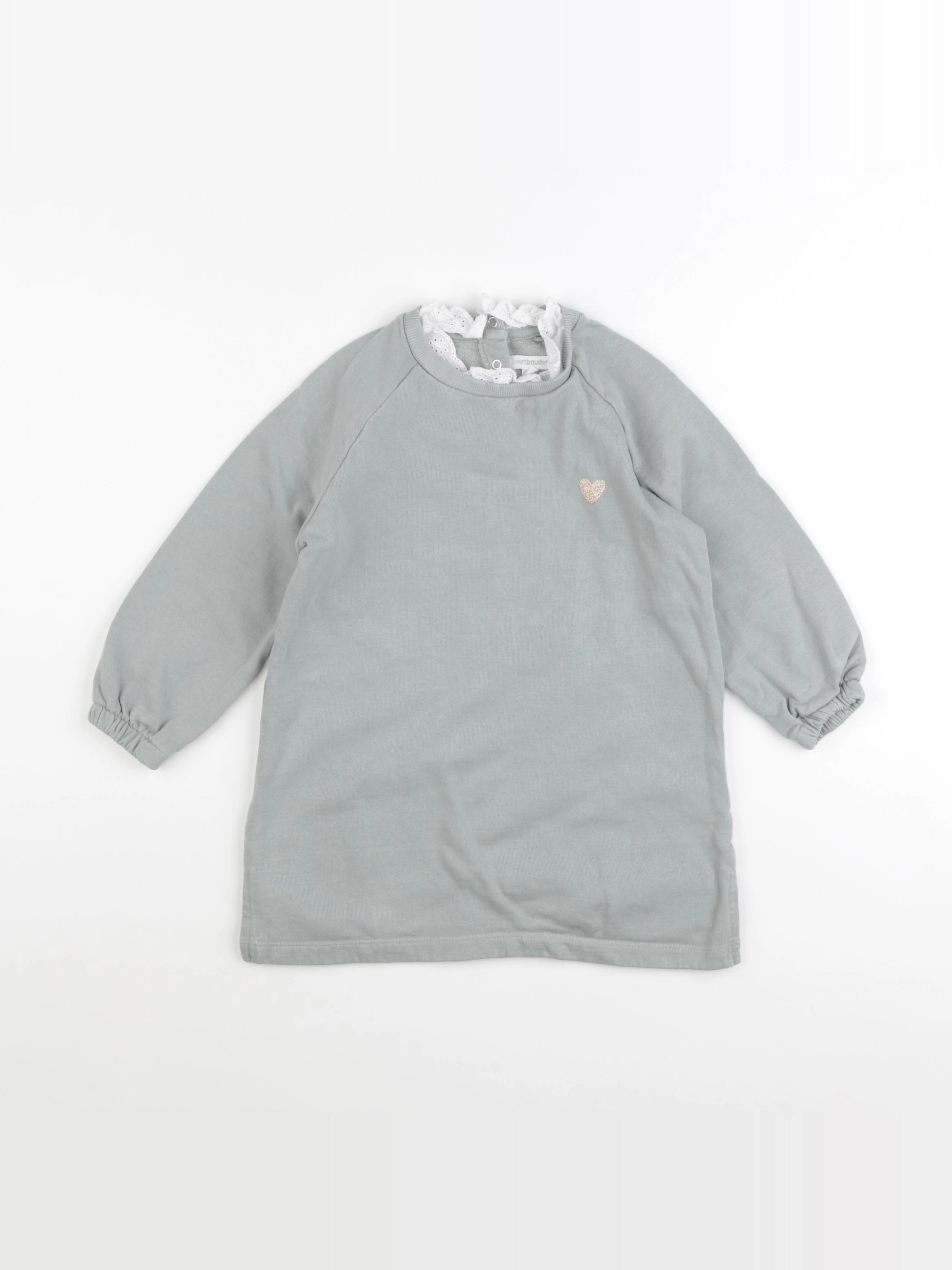 Vertbaudet - robe vert - 4 ans