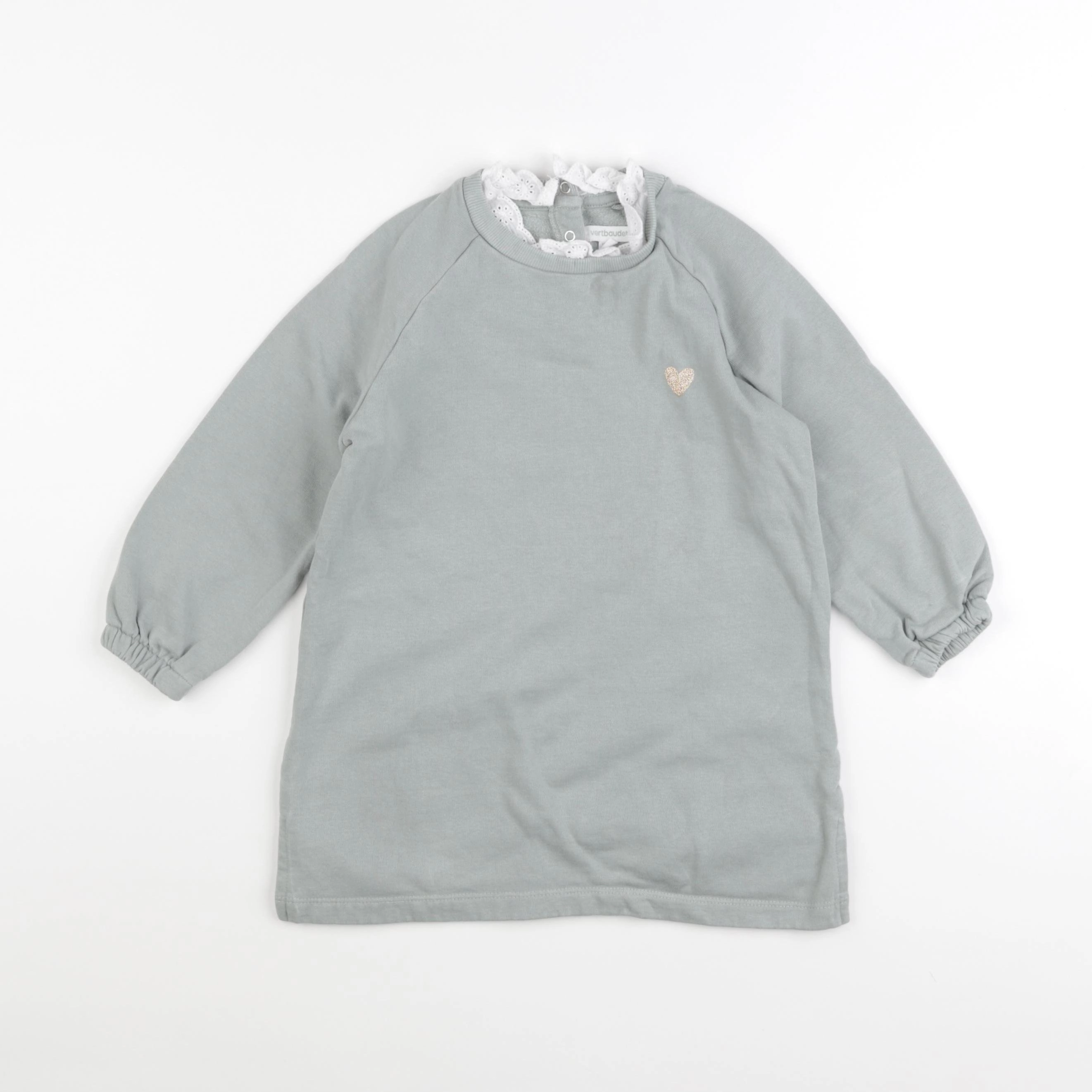 Vertbaudet - robe vert - 4 ans