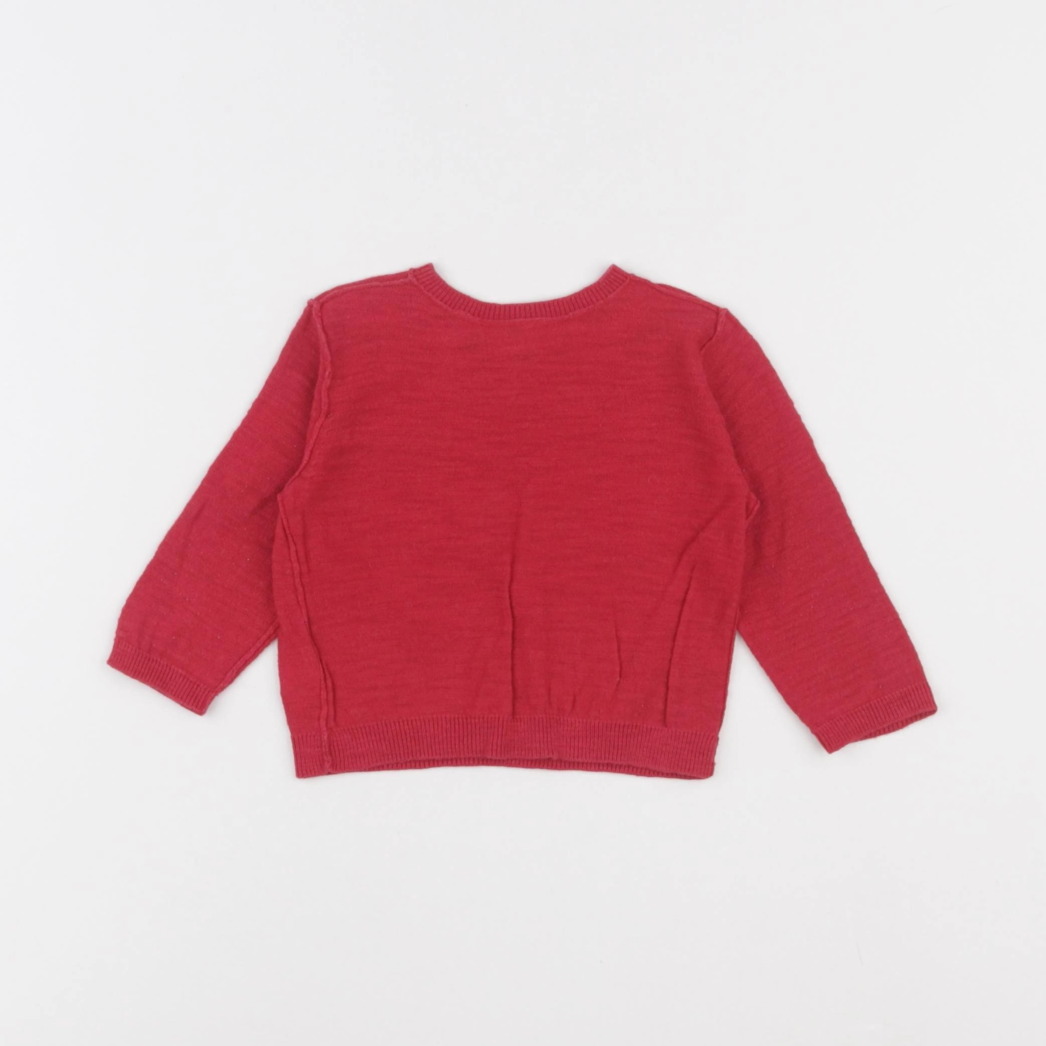 Bonpoint - pull rouge - 6 mois