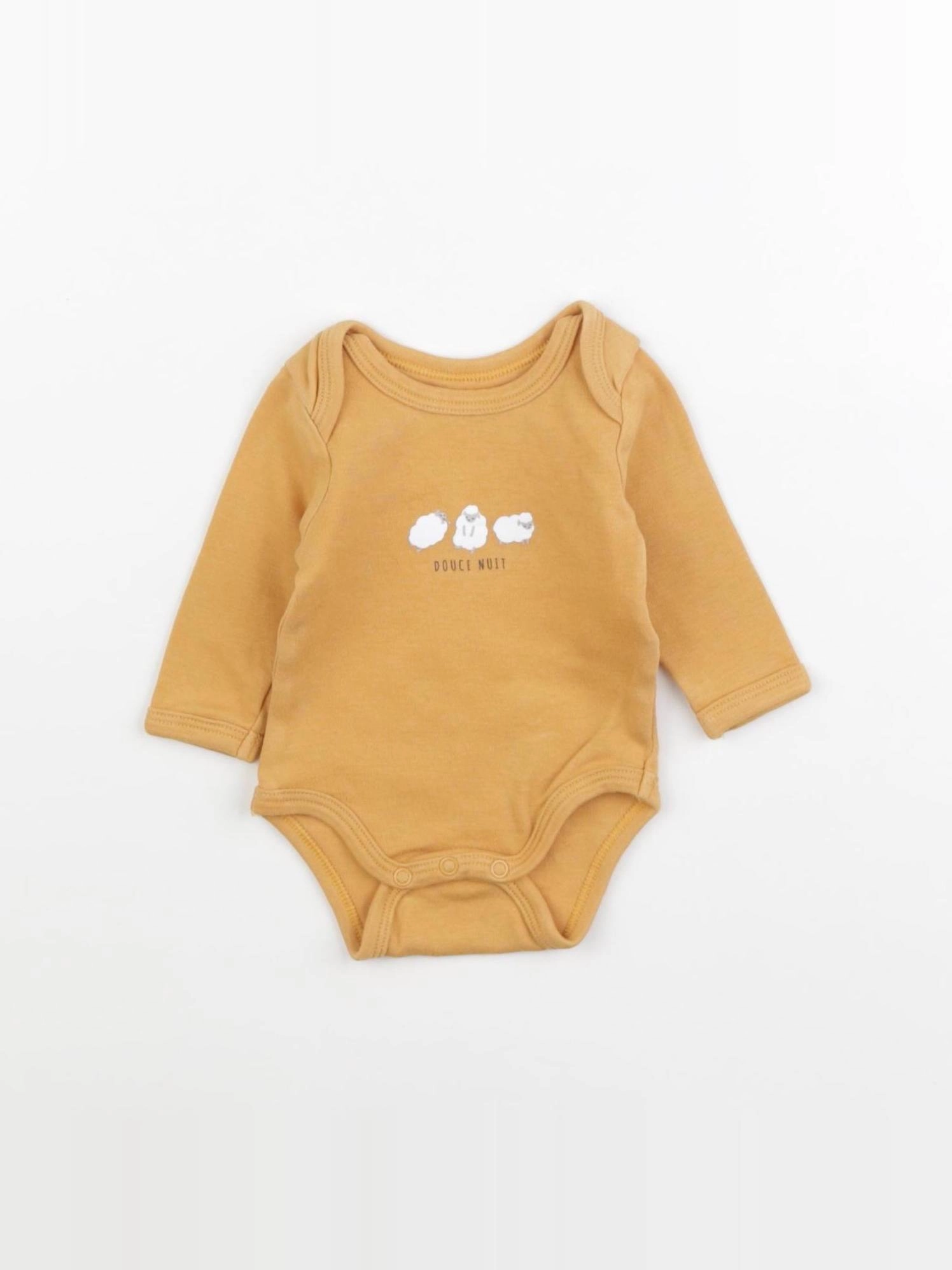 Vertbaudet - body orange - 1 mois