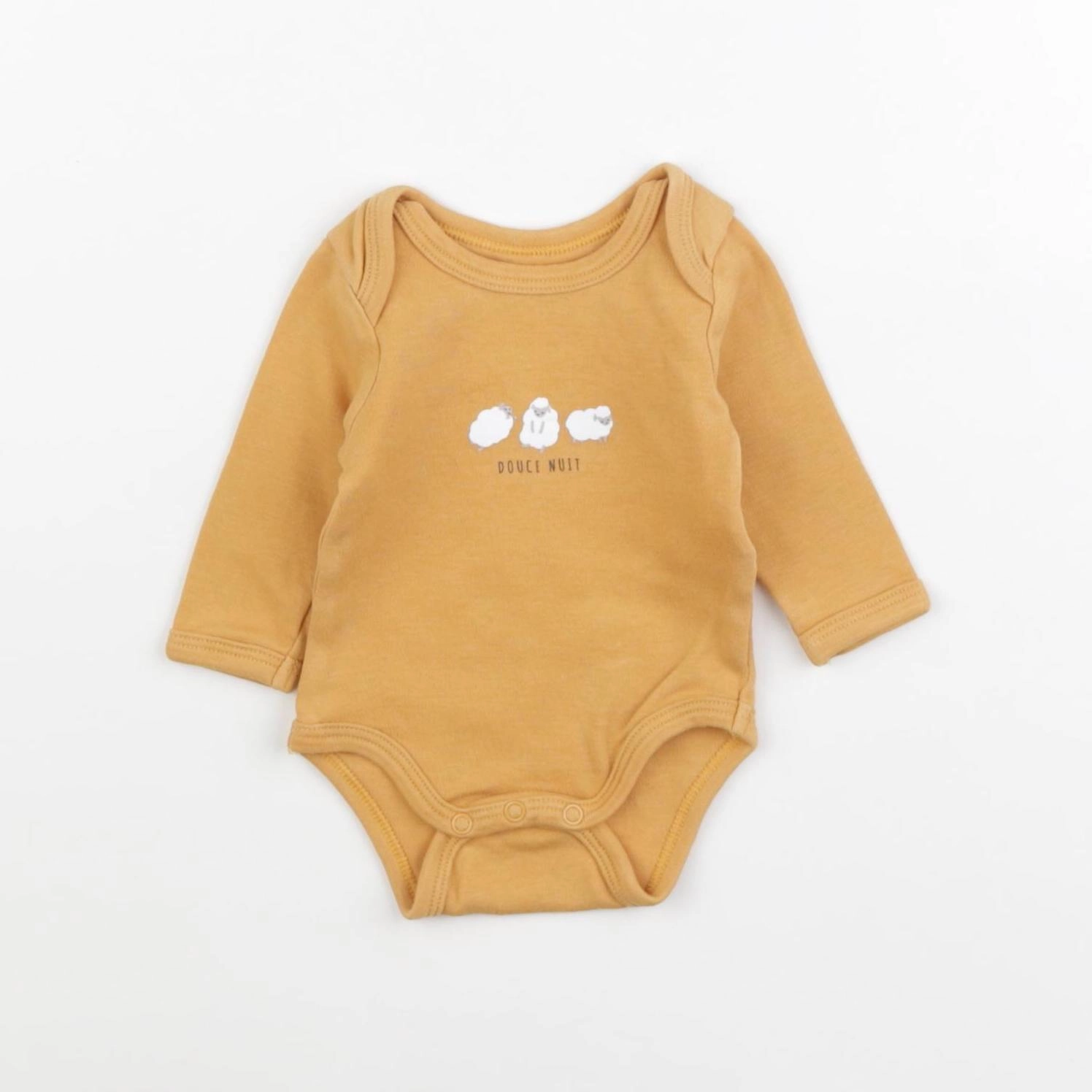 Vertbaudet - body orange - 1 mois