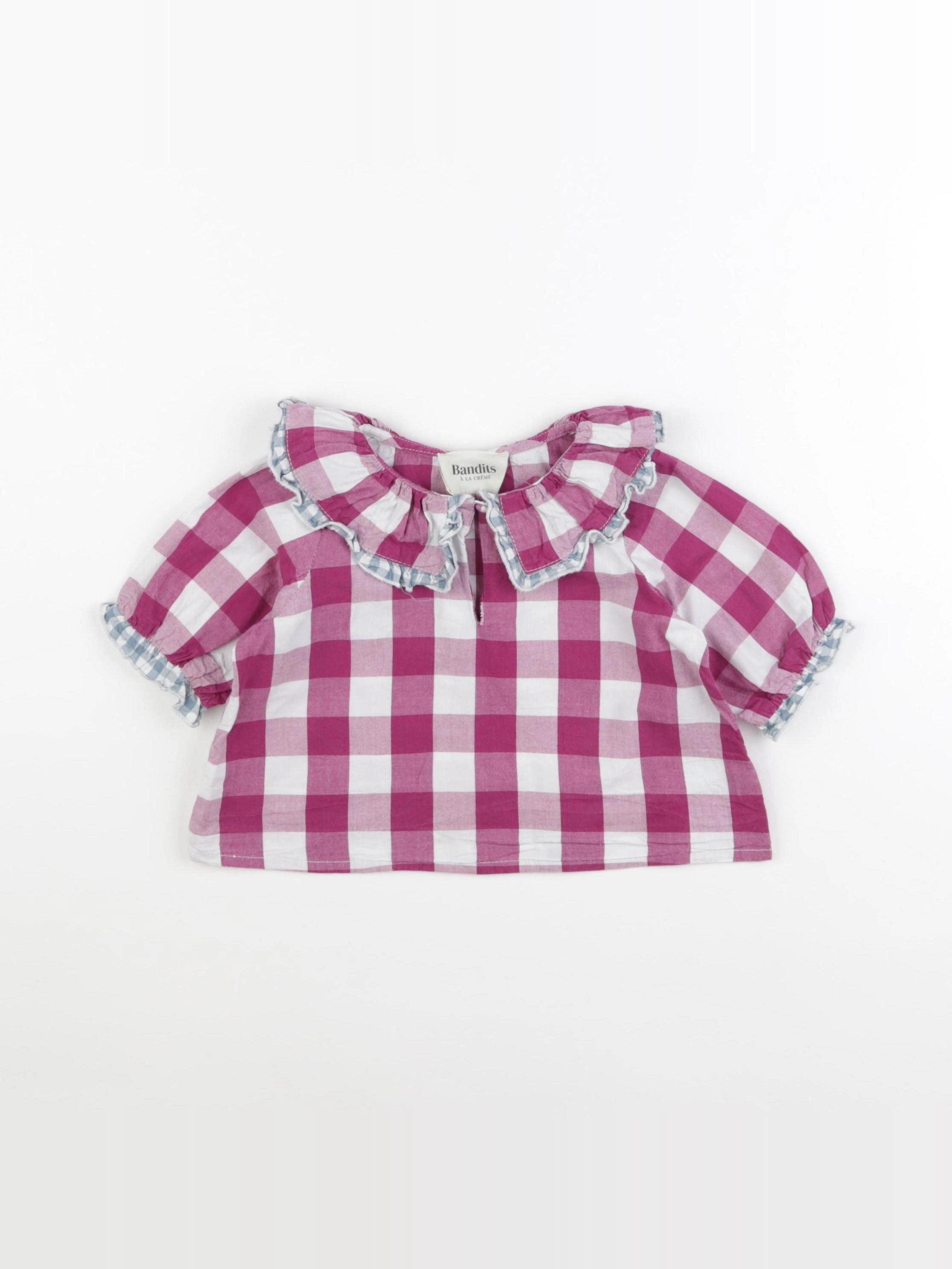 Bandits à la crème - blouse violet - 2 ans