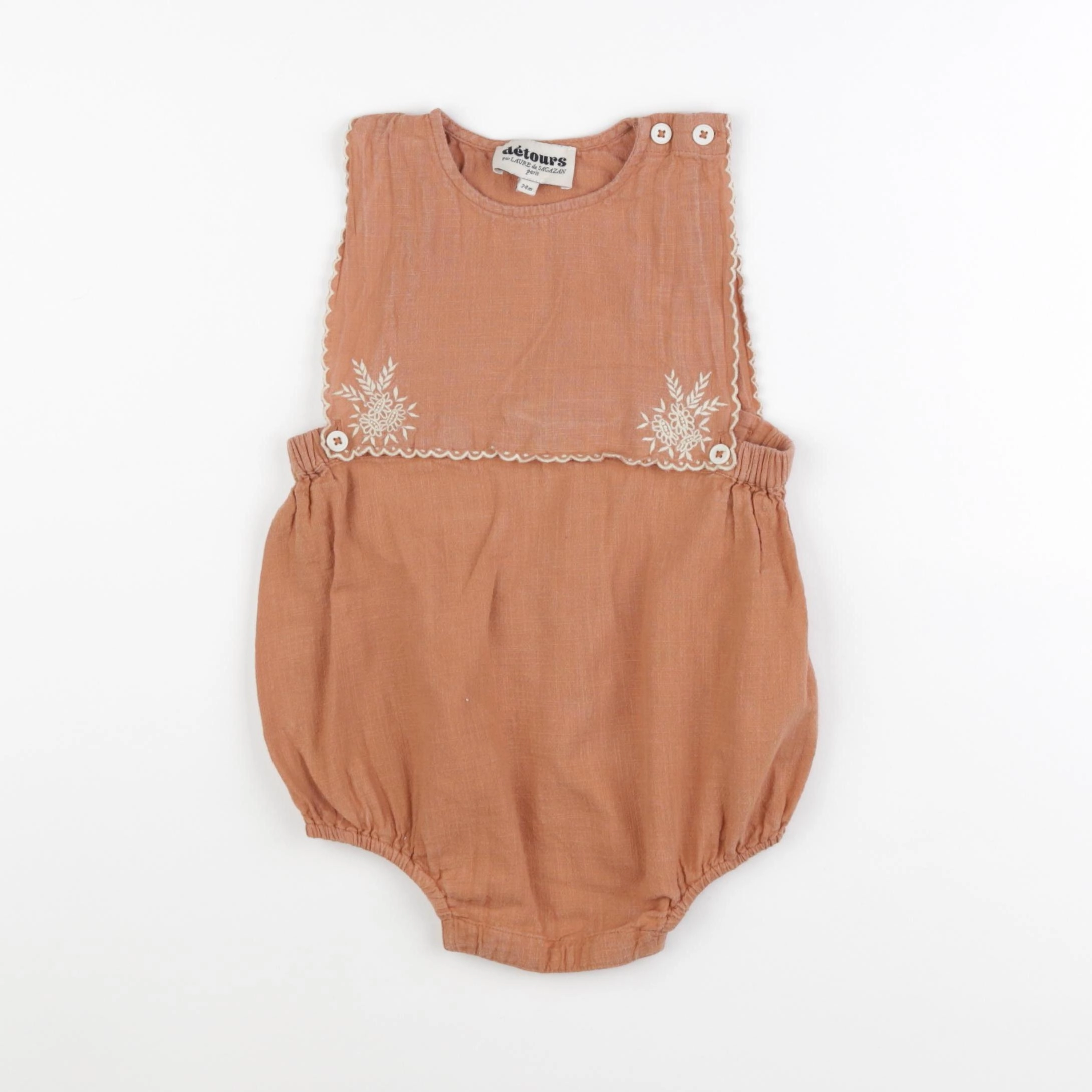 Détours par Laure de Sagazan - combinaison orange - 24 mois