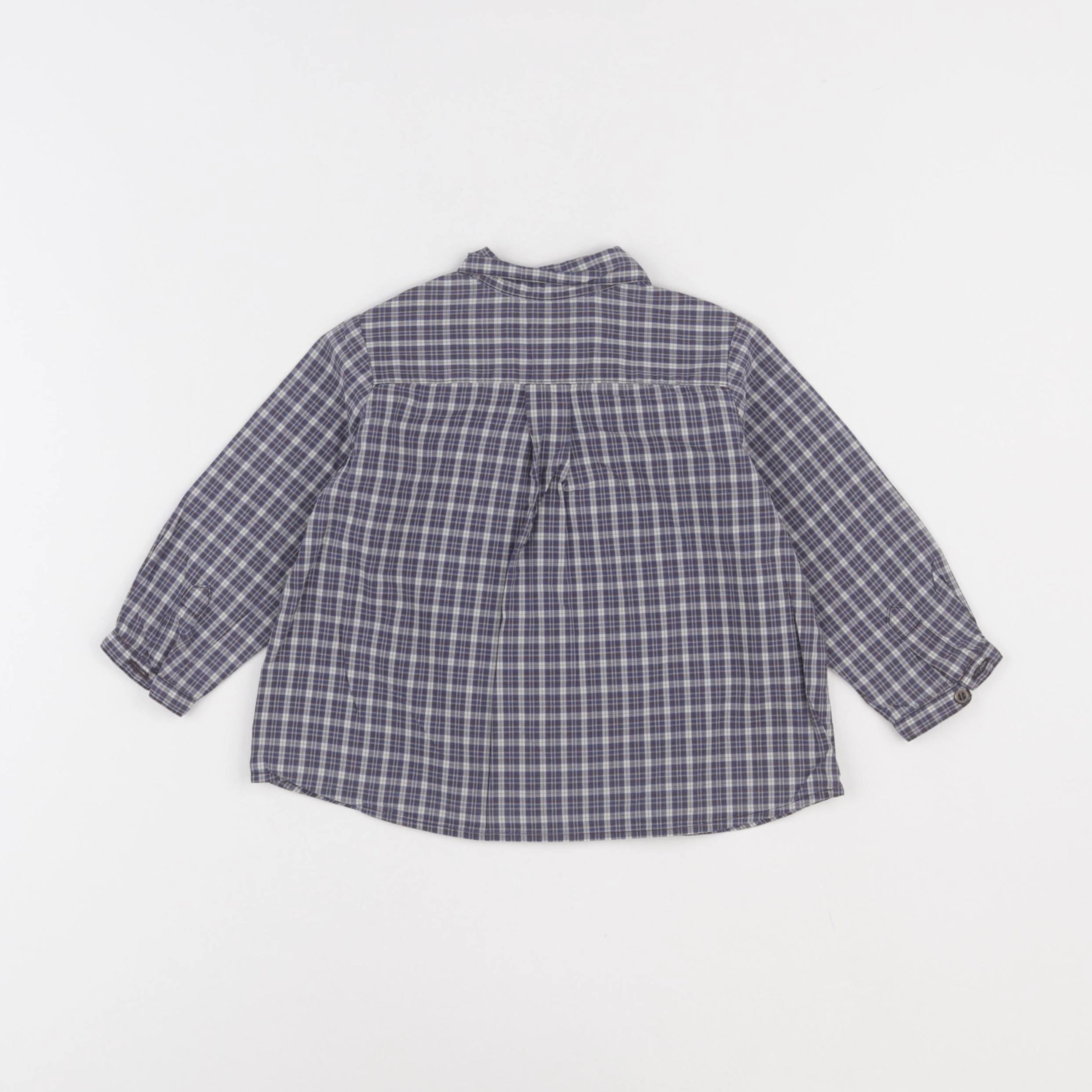 Bonpoint - chemise bleu - 12 mois