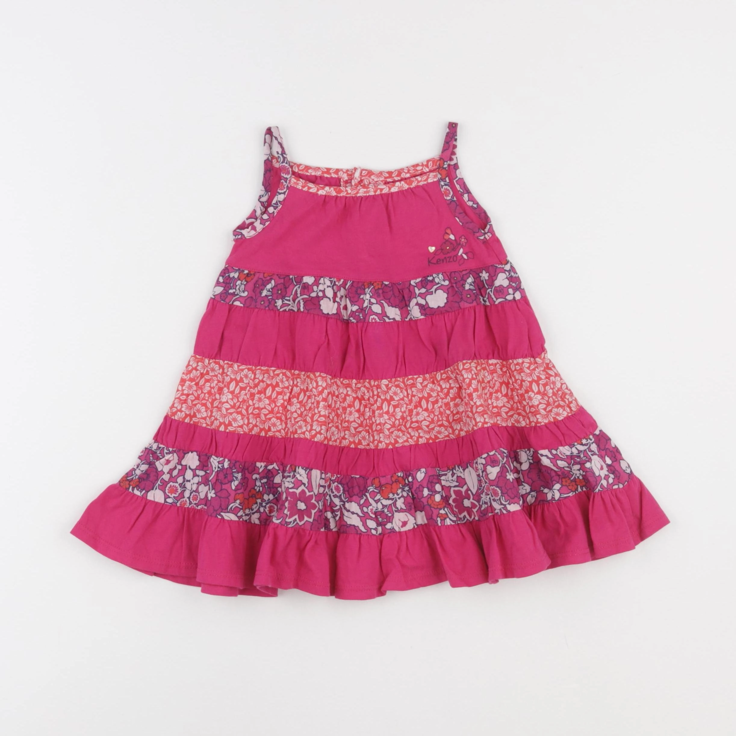 Kenzo - robe rose - 6 mois