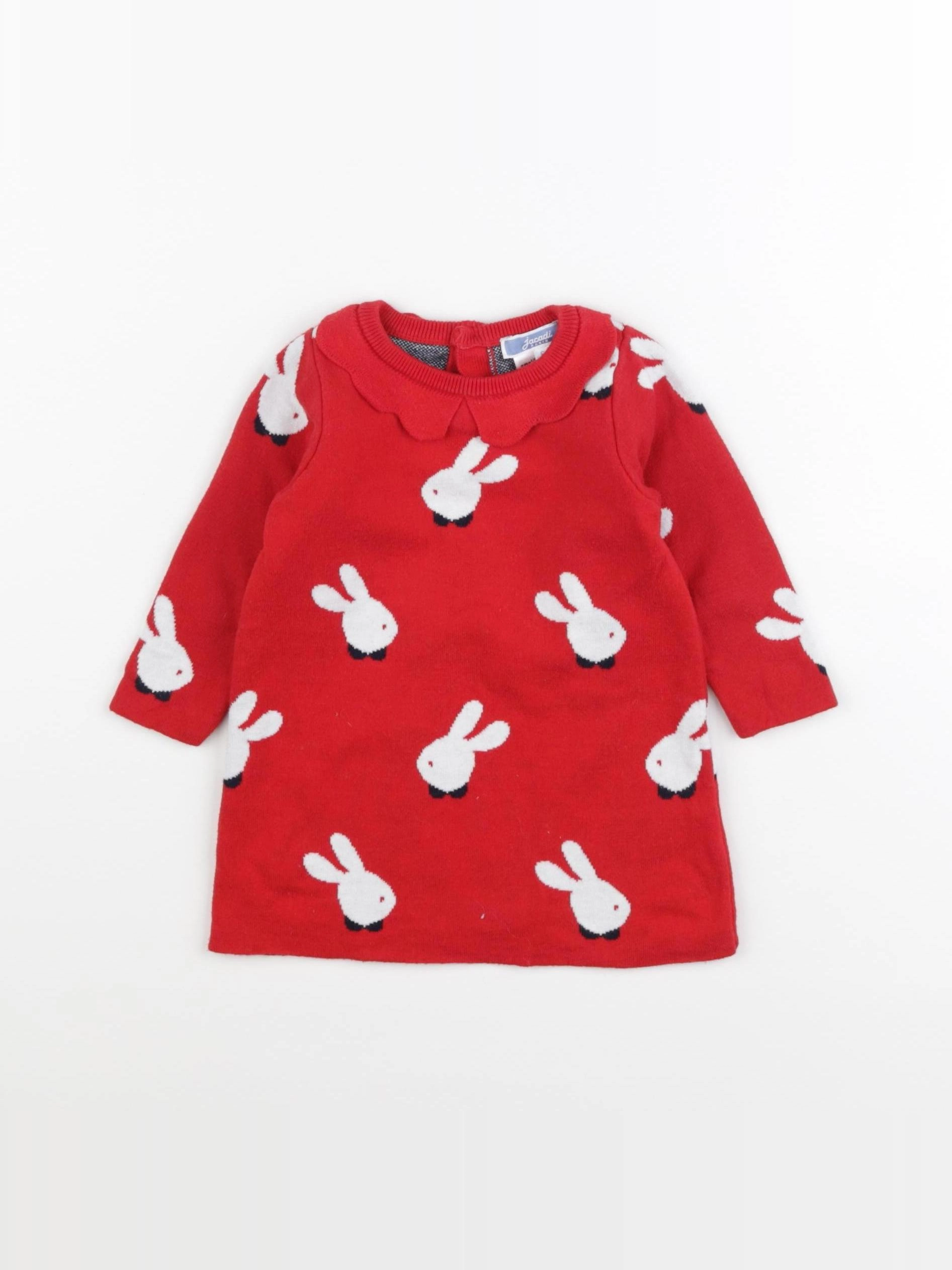 Jacadi - robe rouge - 6 mois