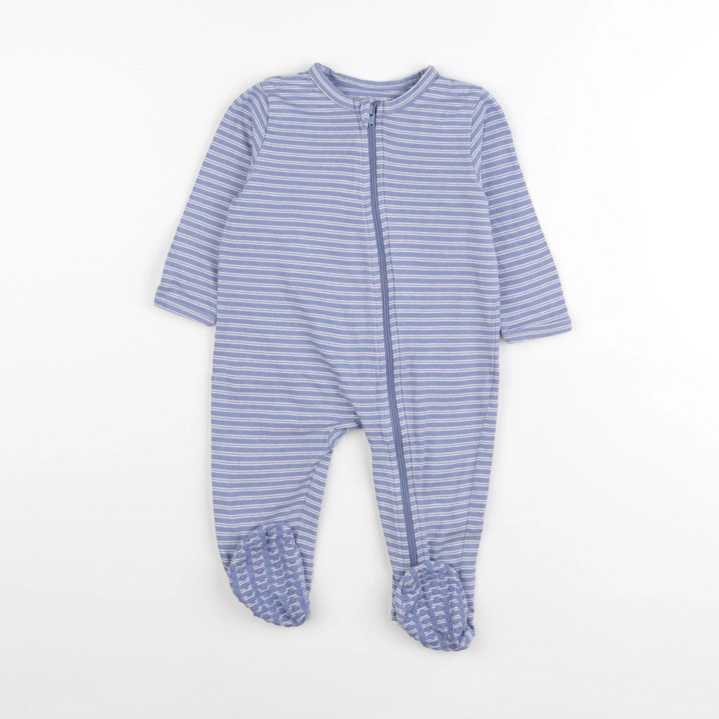 Vertbaudet - pyjama coton bleu - 9 mois