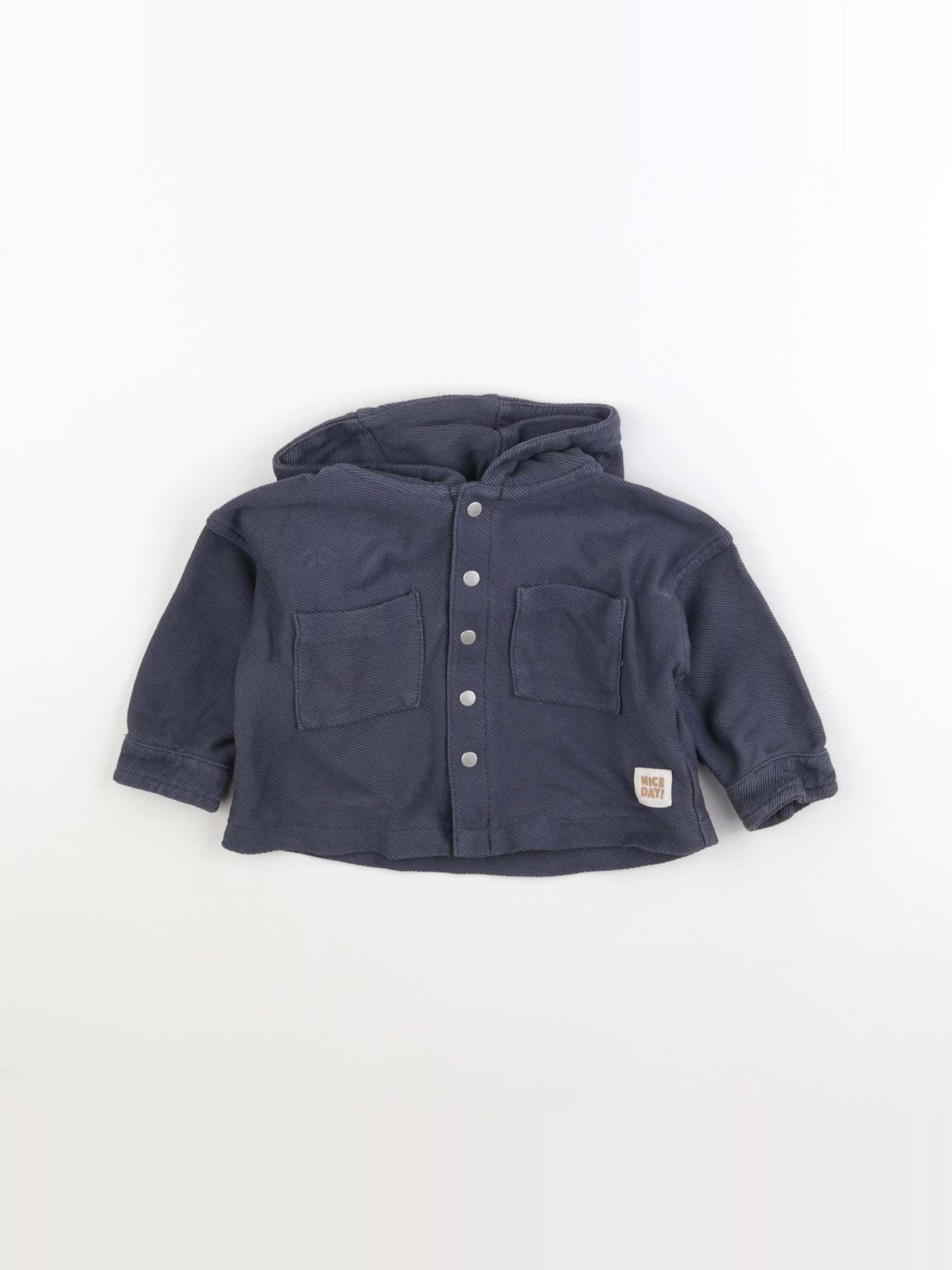 Vertbaudet - veste bleu - 6 mois
