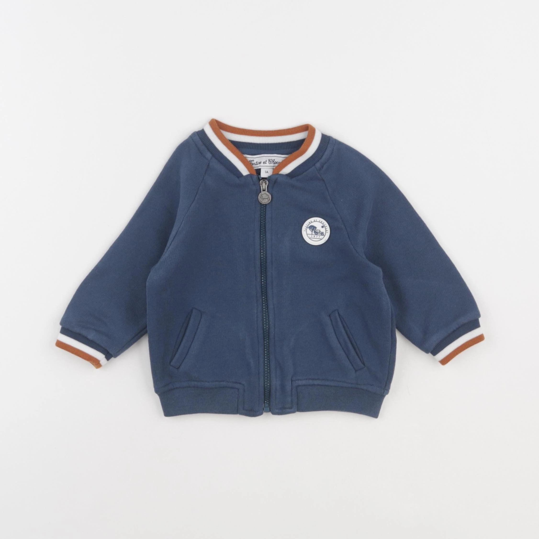 Tartine & Chocolat - sweat bleu - 1 an