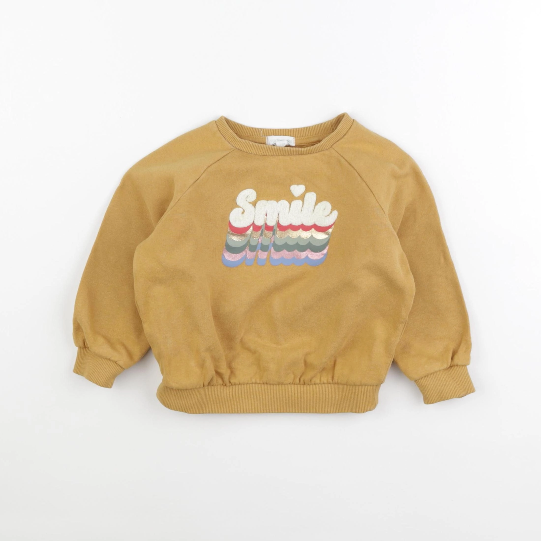 Vertbaudet - sweat jaune - 3 ans