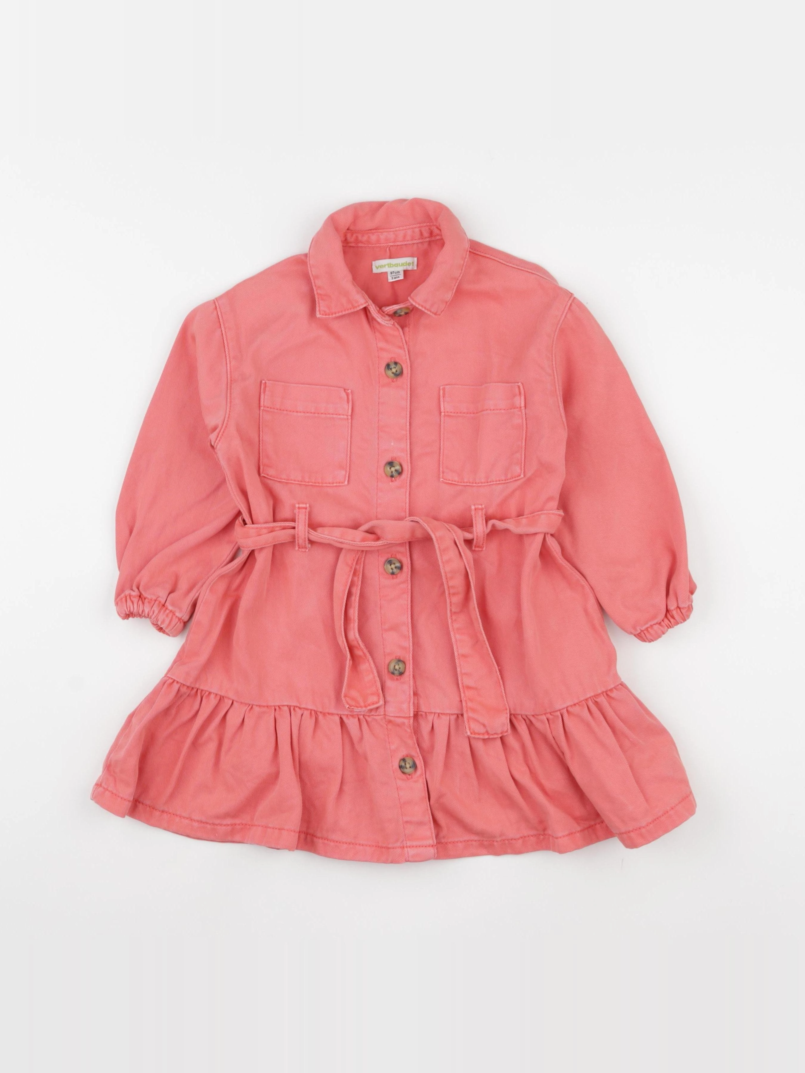 Vertbaudet - robe rose - 3 ans