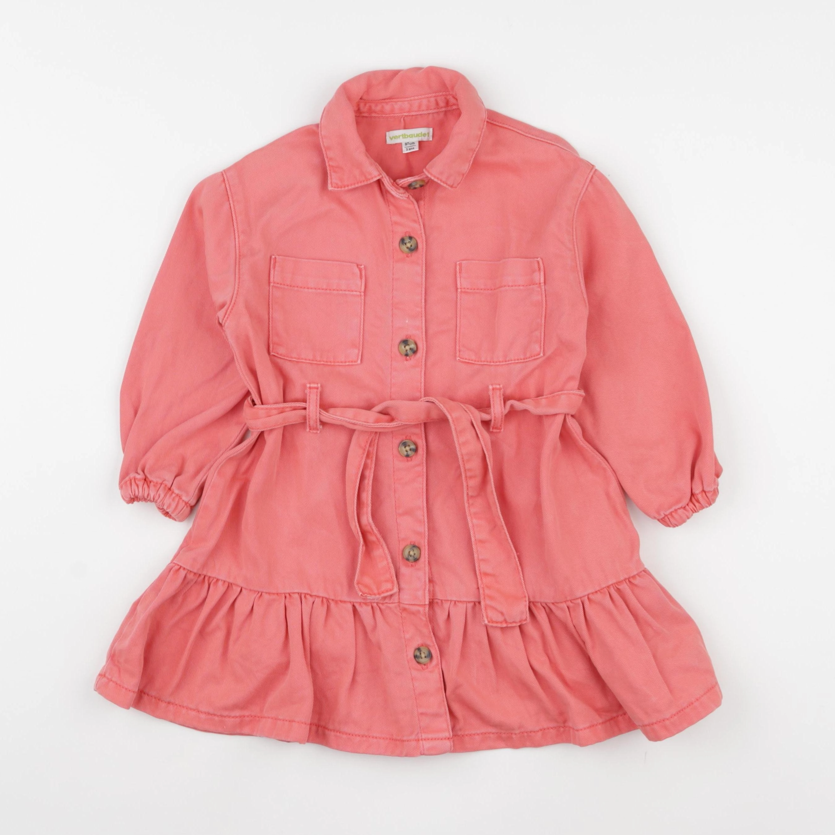 Vertbaudet - robe rose - 3 ans