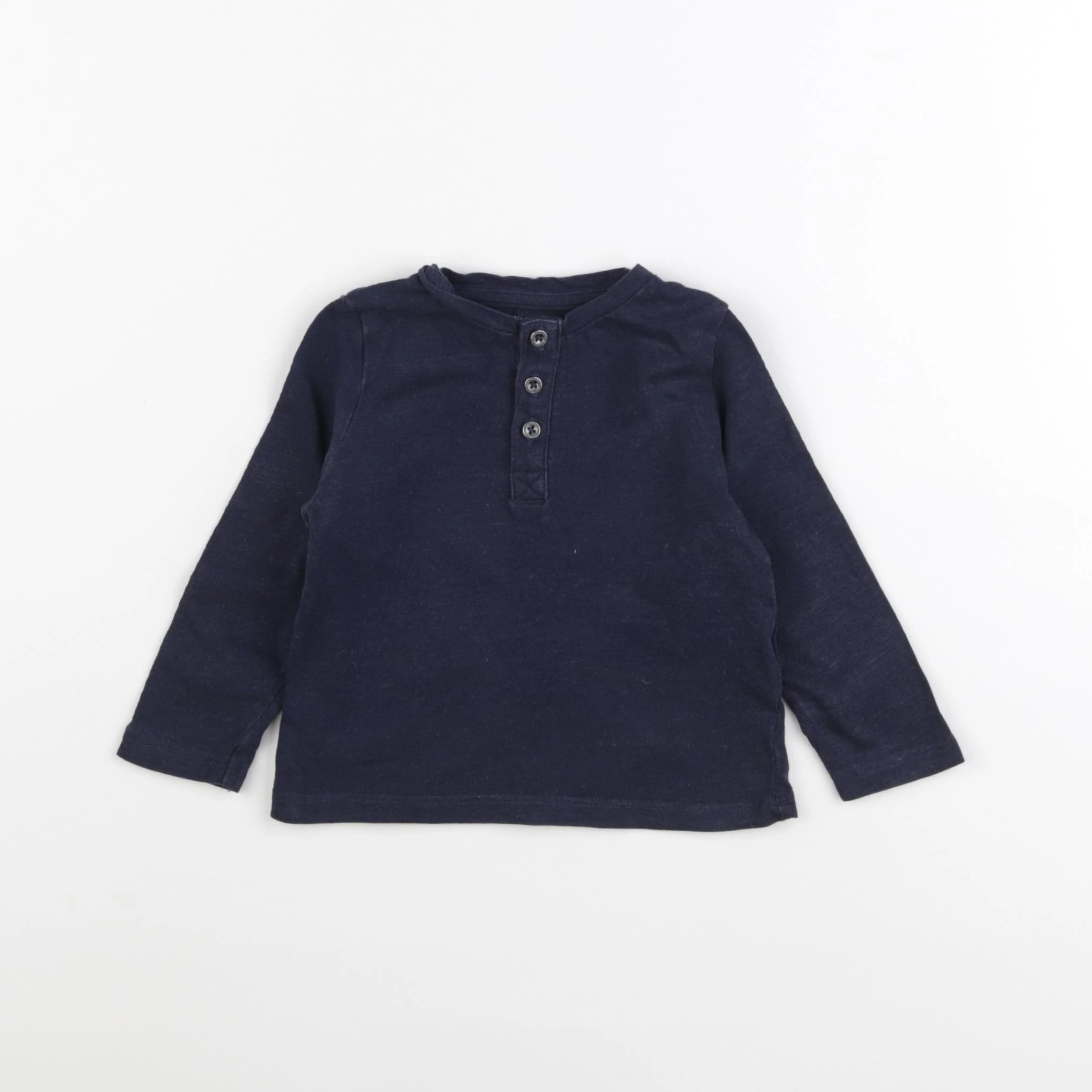 Vertbaudet - tee-shirt bleu - 9 mois