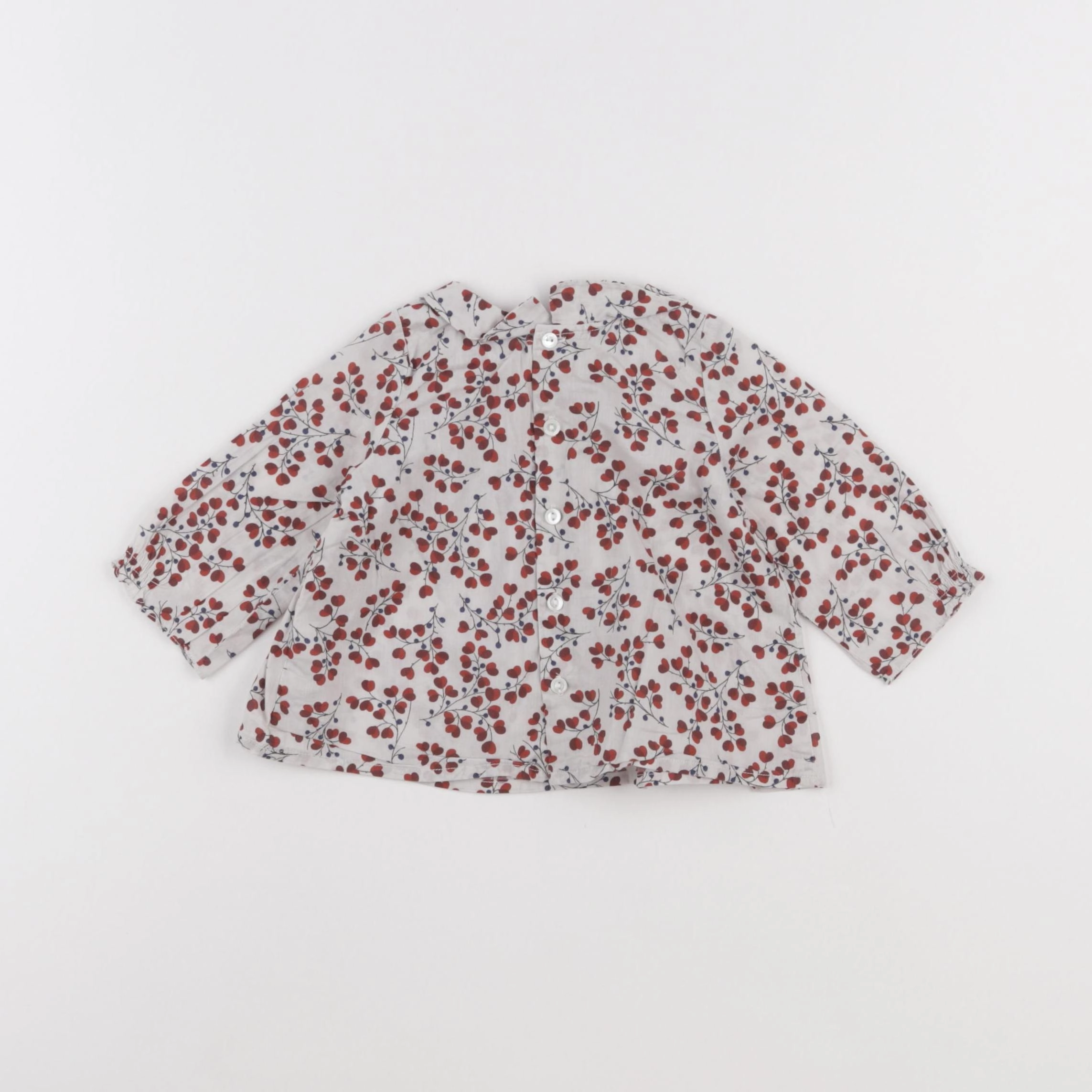 Bonpoint - blouse rouge - 6 mois