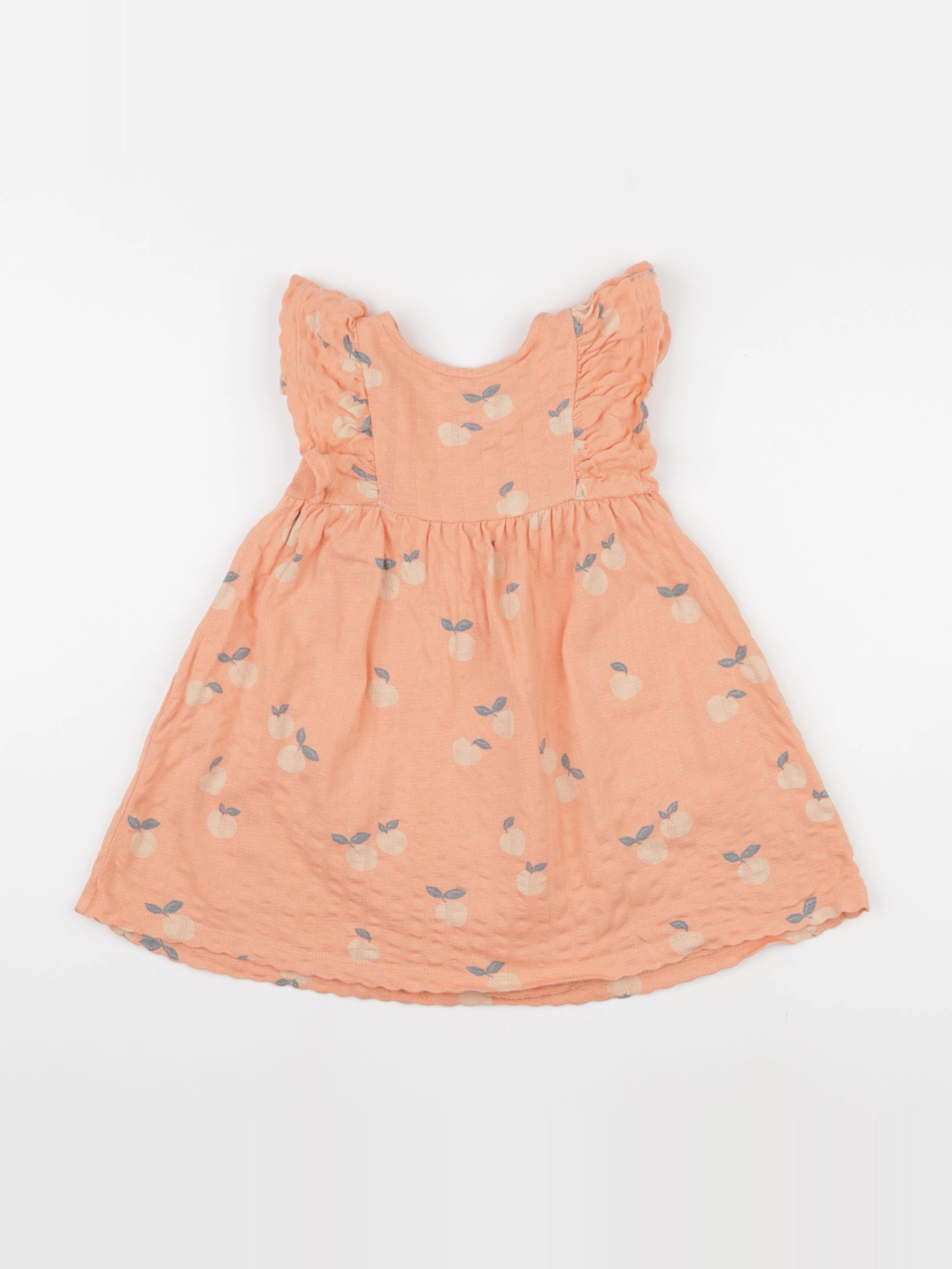 Vertbaudet - robe orange - 3 ans