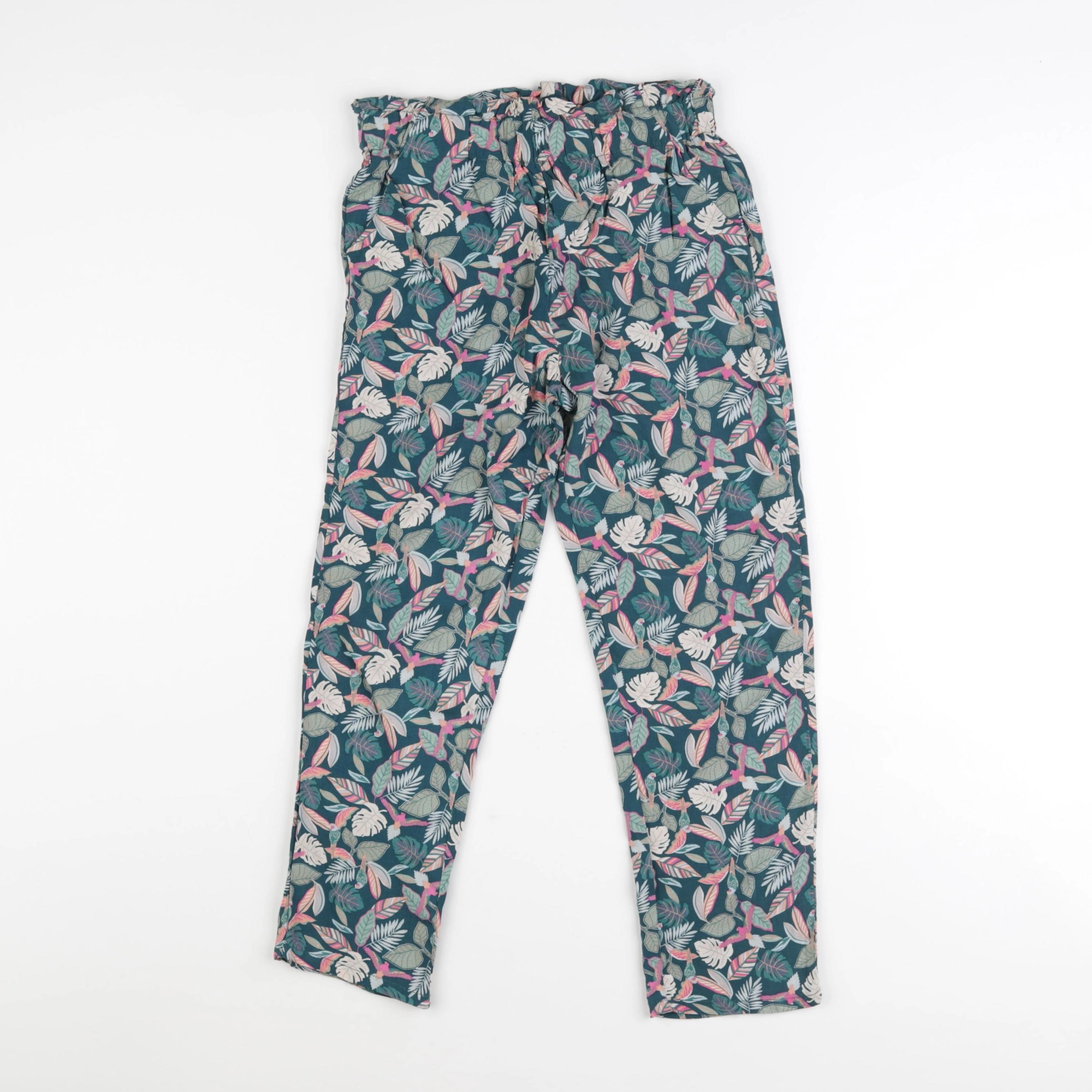 Vertbaudet - pantalon vert - 8 ans