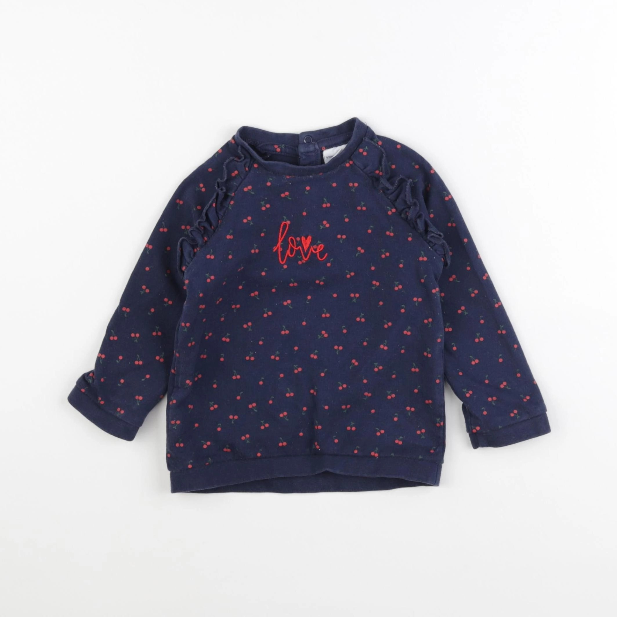 Vertbaudet - sweat bleu - 2 ans