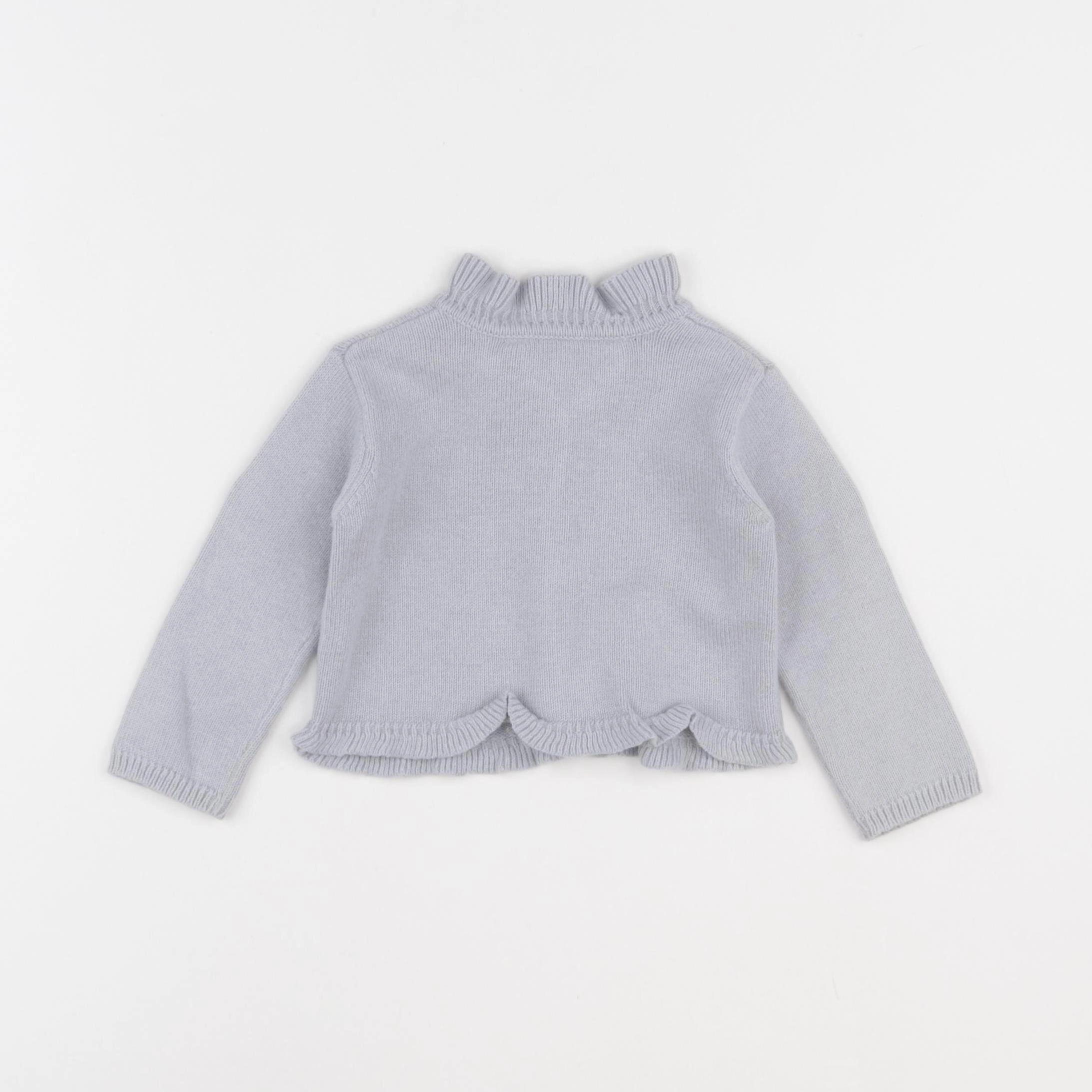 Tartine & Chocolat - gilet bleu - 6 mois