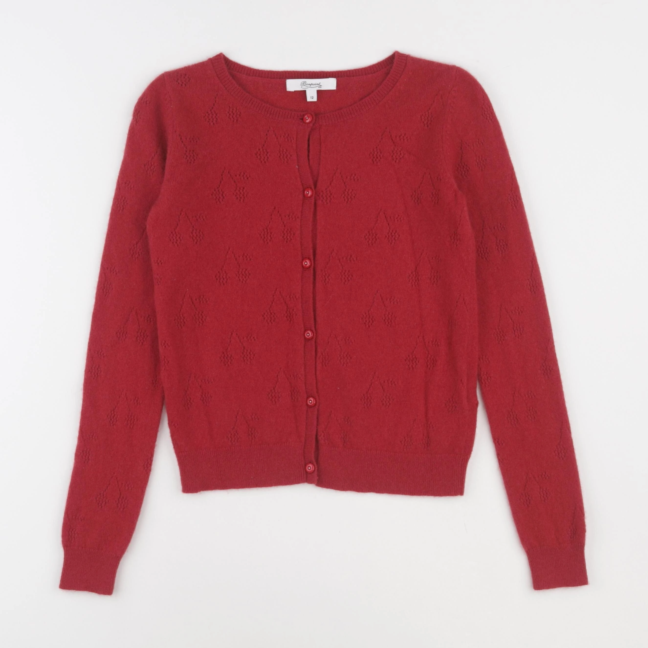 Bonpoint - gilet rouge - 12 ans
