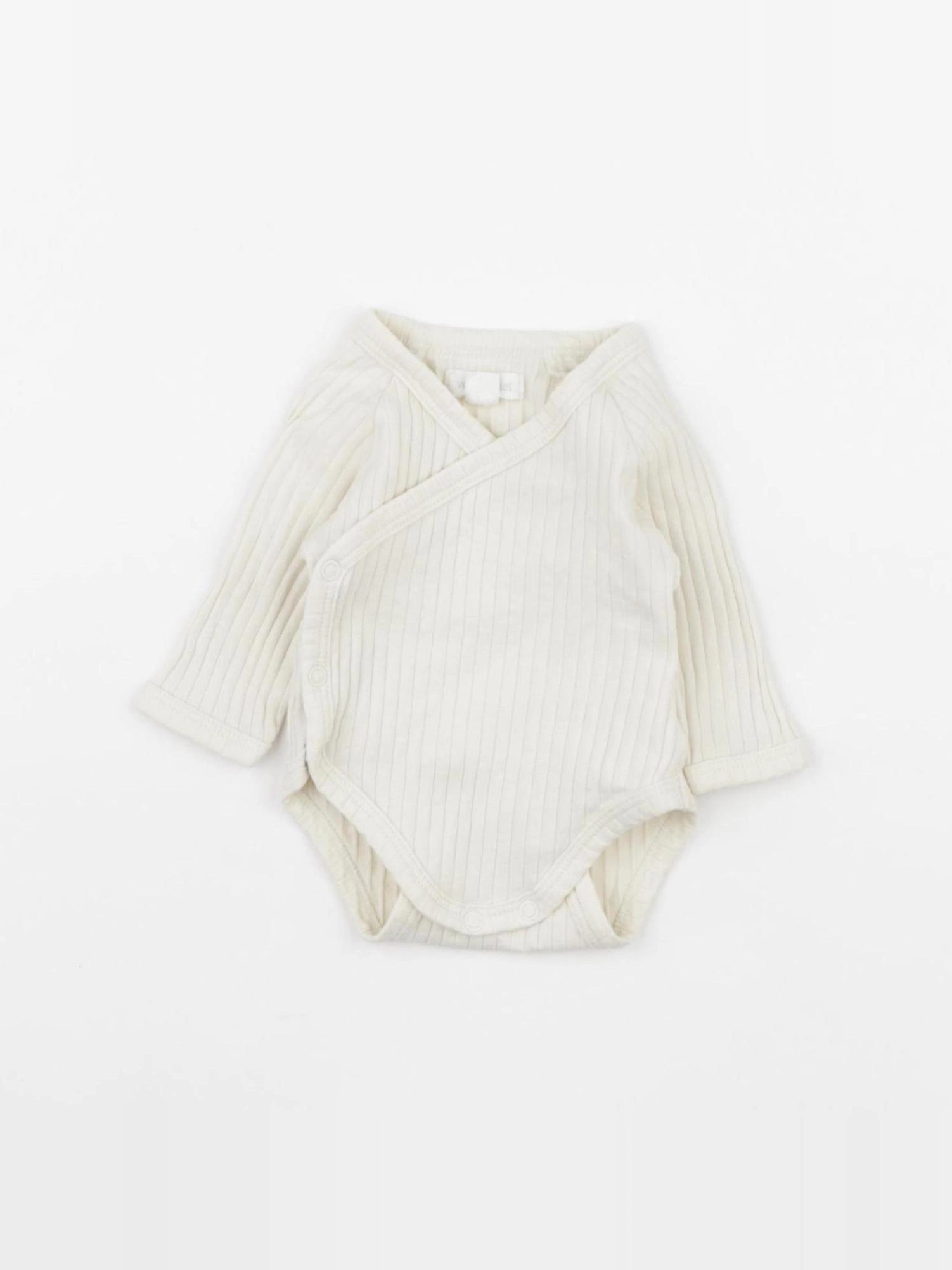 Vertbaudet - body beige - 0 mois