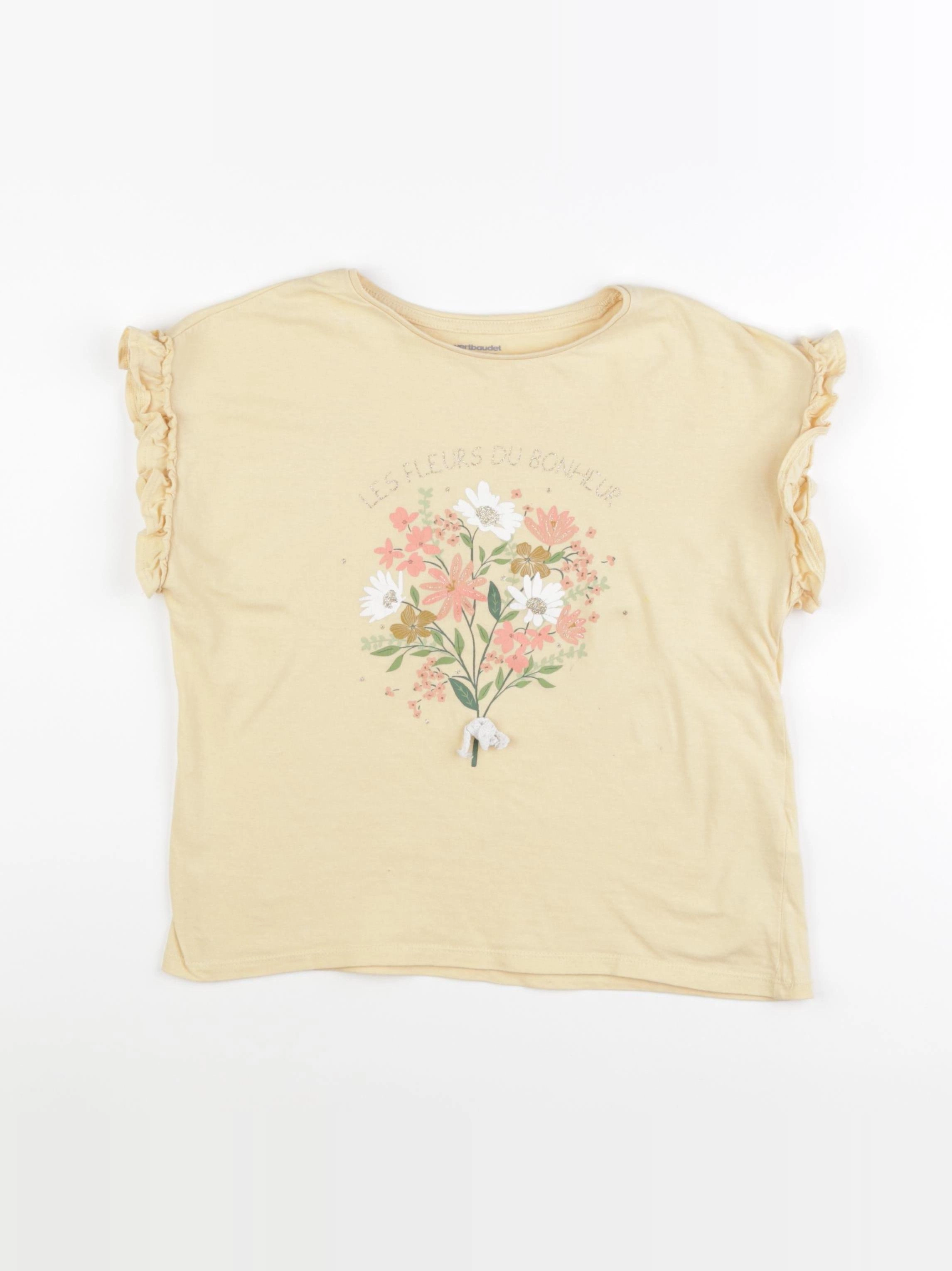 Vertbaudet - tee-shirt jaune - 10 ans