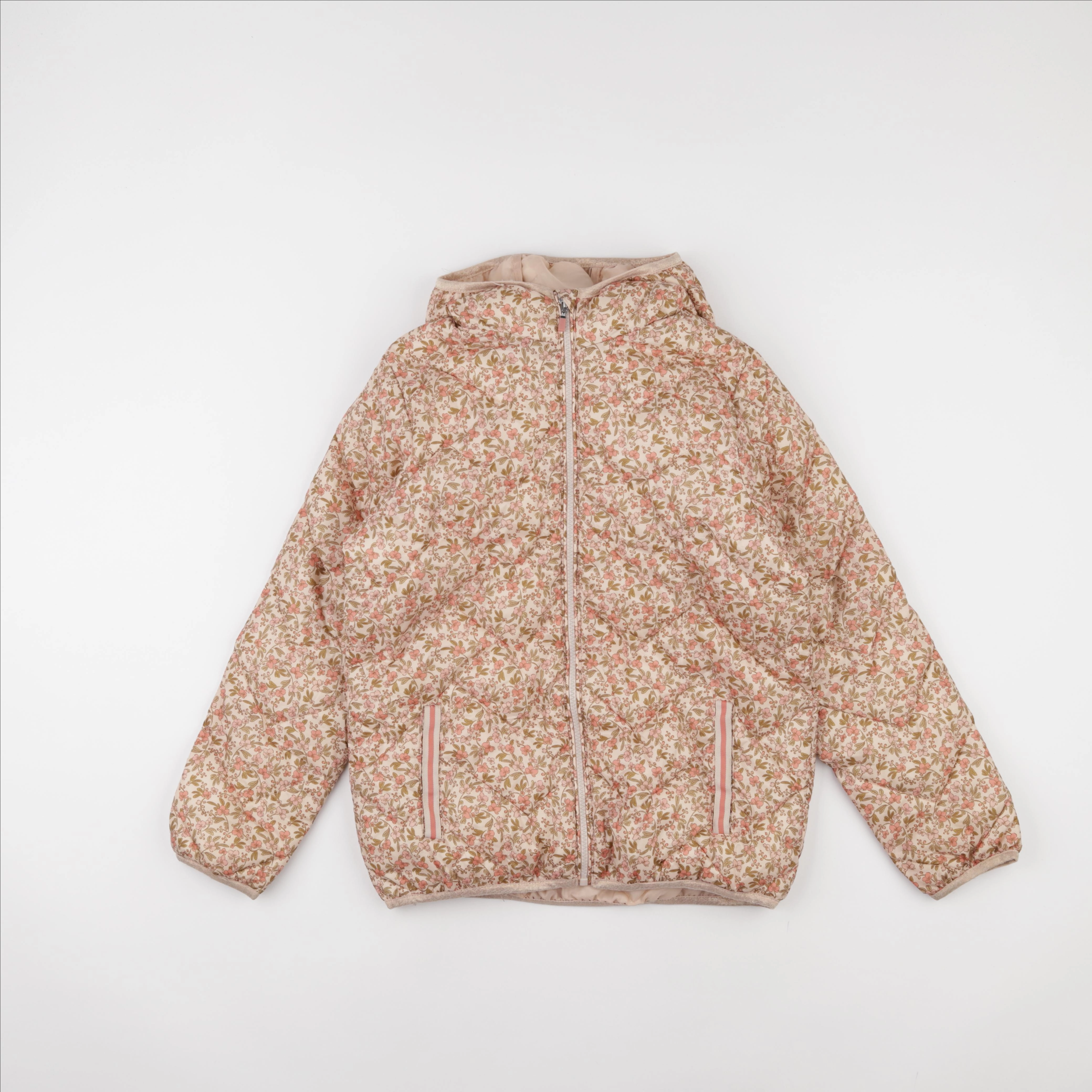Vertbaudet - doudoune marron, rose - 14 ans