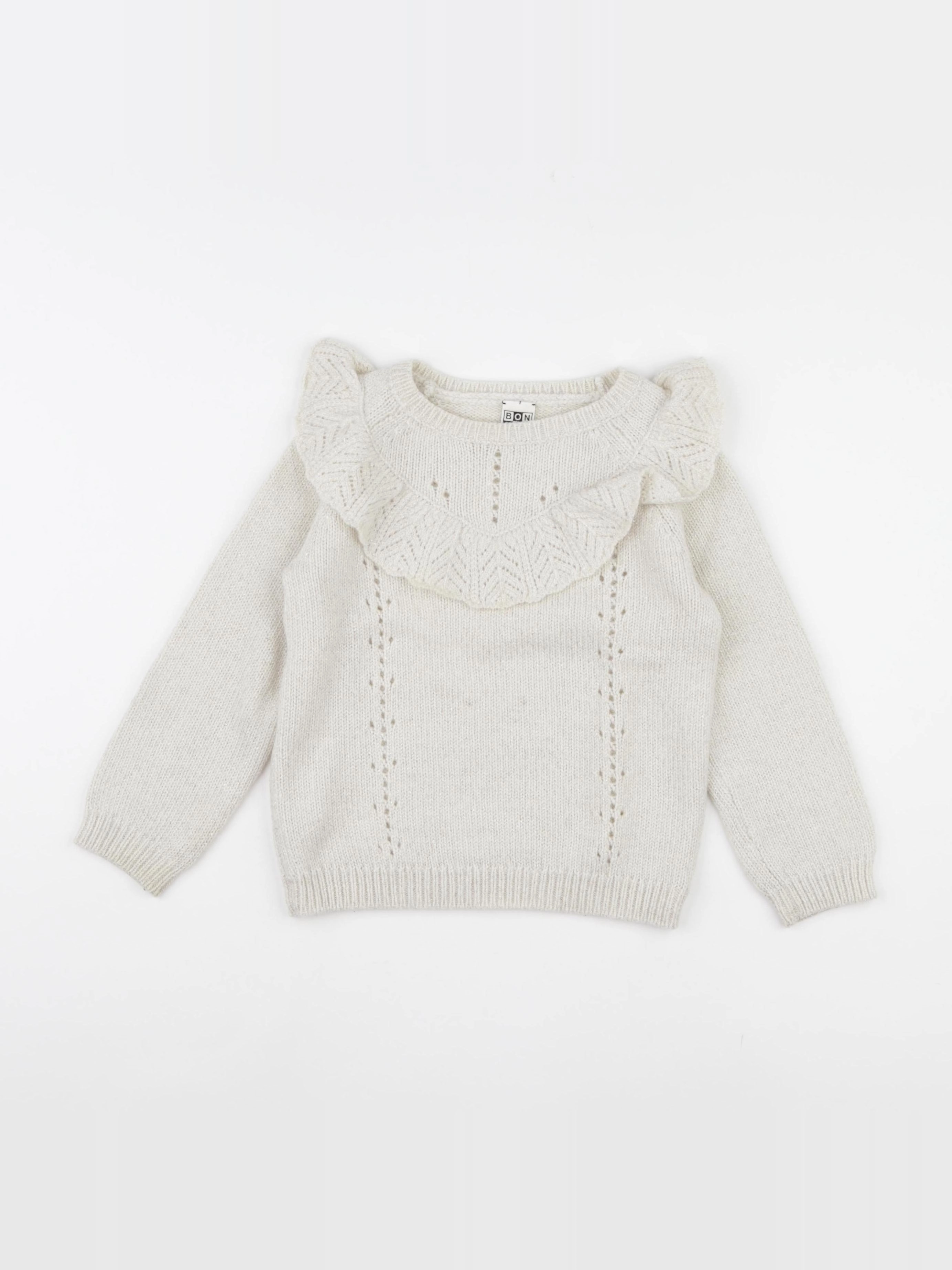 Bonton - pull beige - 6 ans
