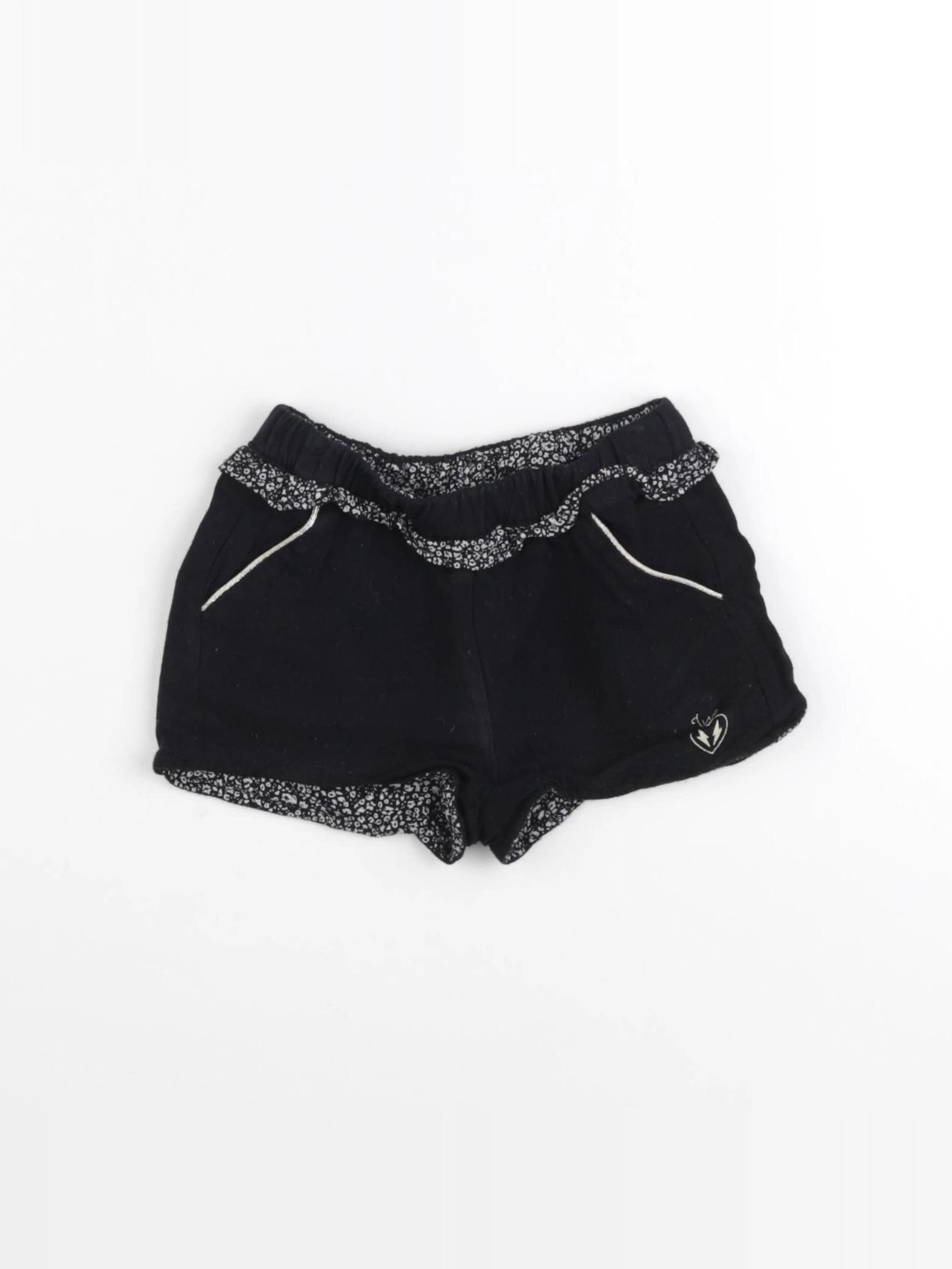 IKKS - short noir - 12 mois
