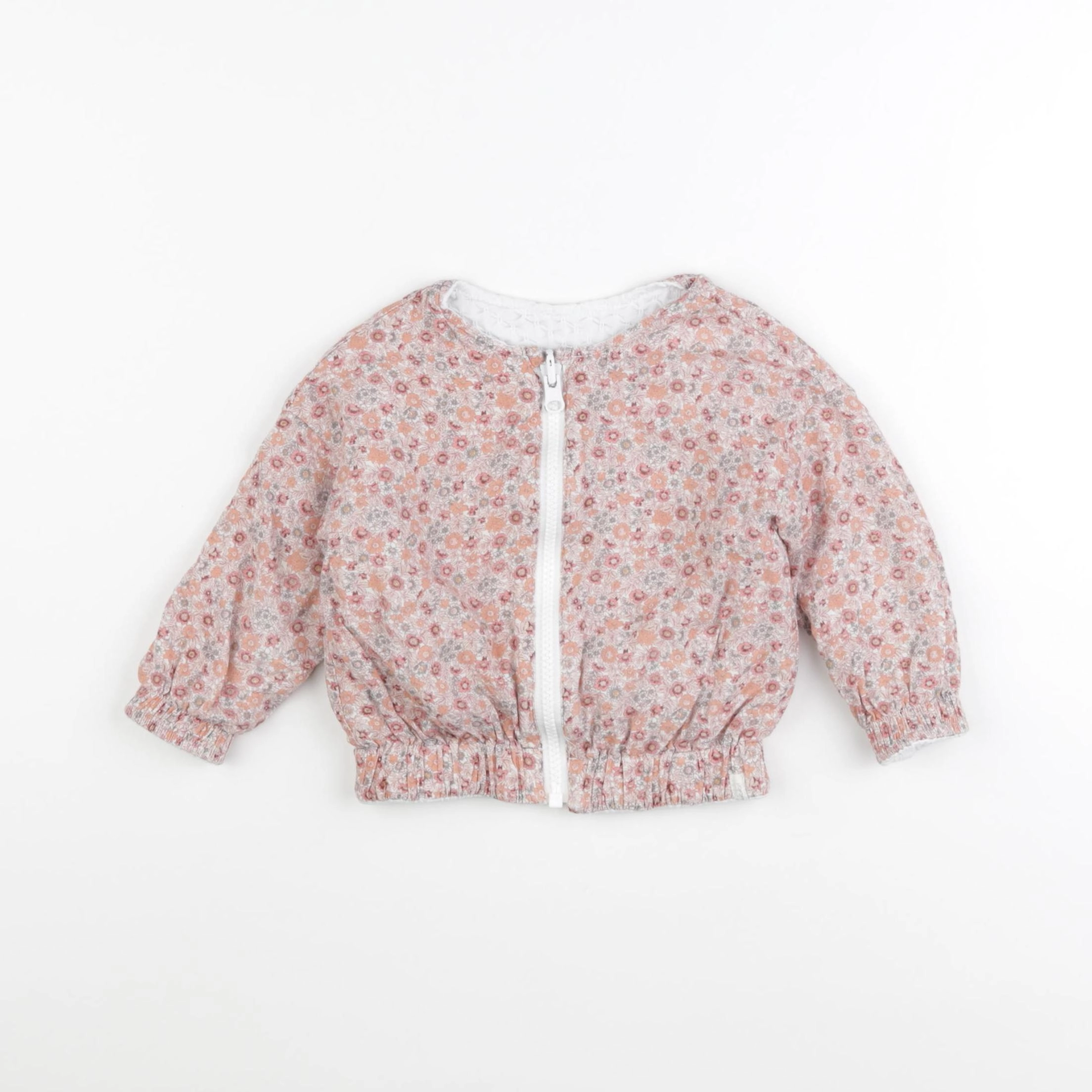 IKKS - veste réversible rose - 18 mois