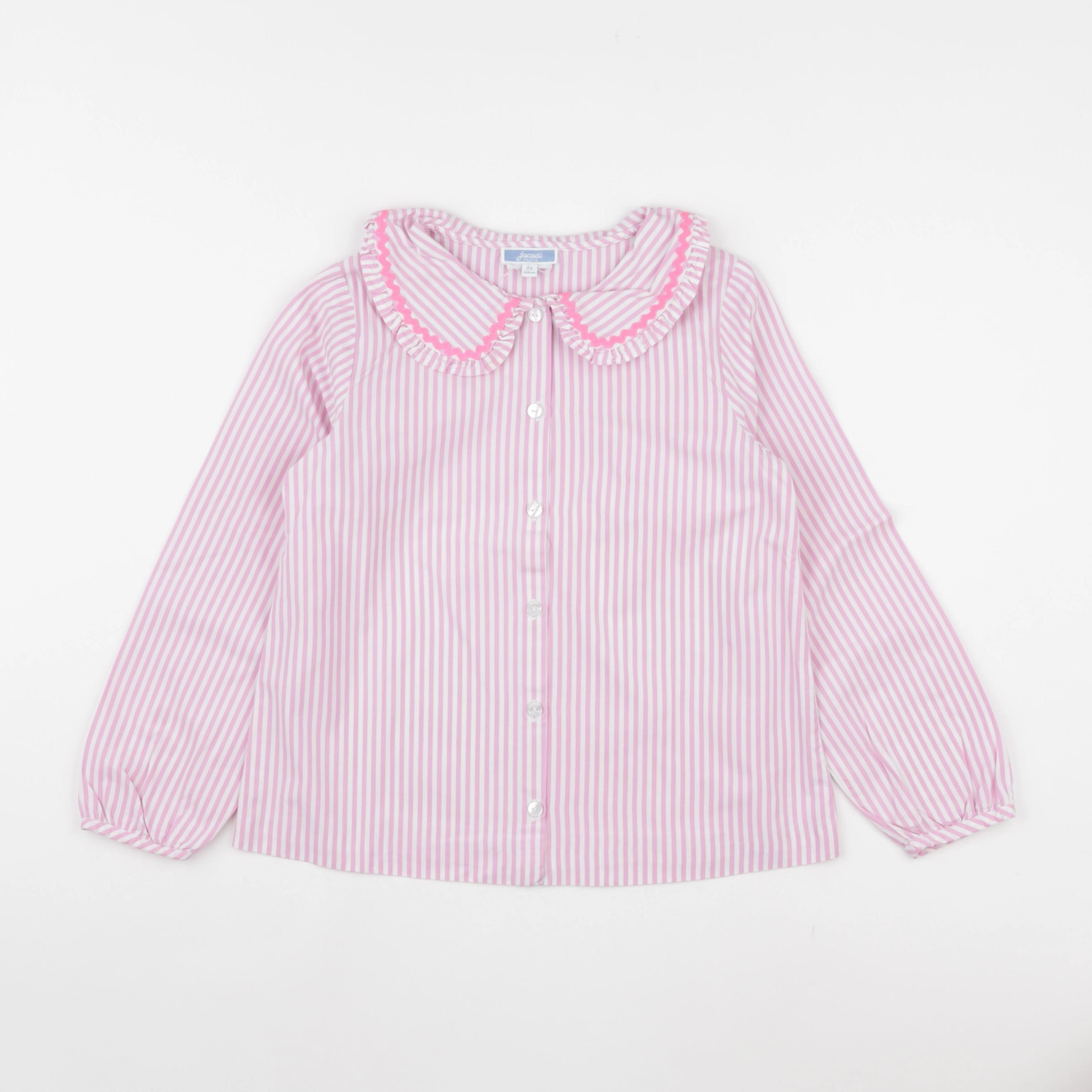 Jacadi - blouse blanc, rose - 8 ans
