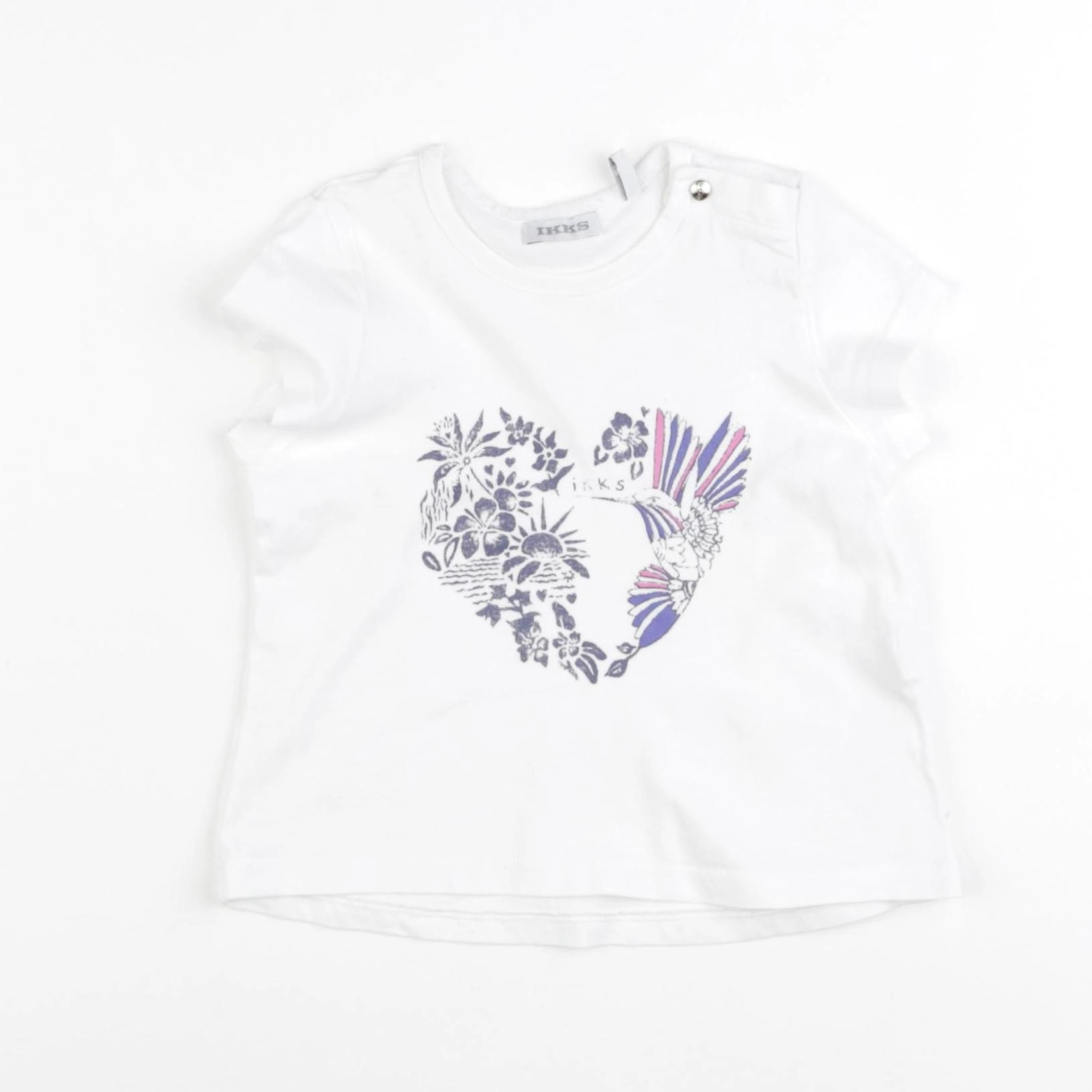 IKKS - tee-shirt blanc - 18 mois