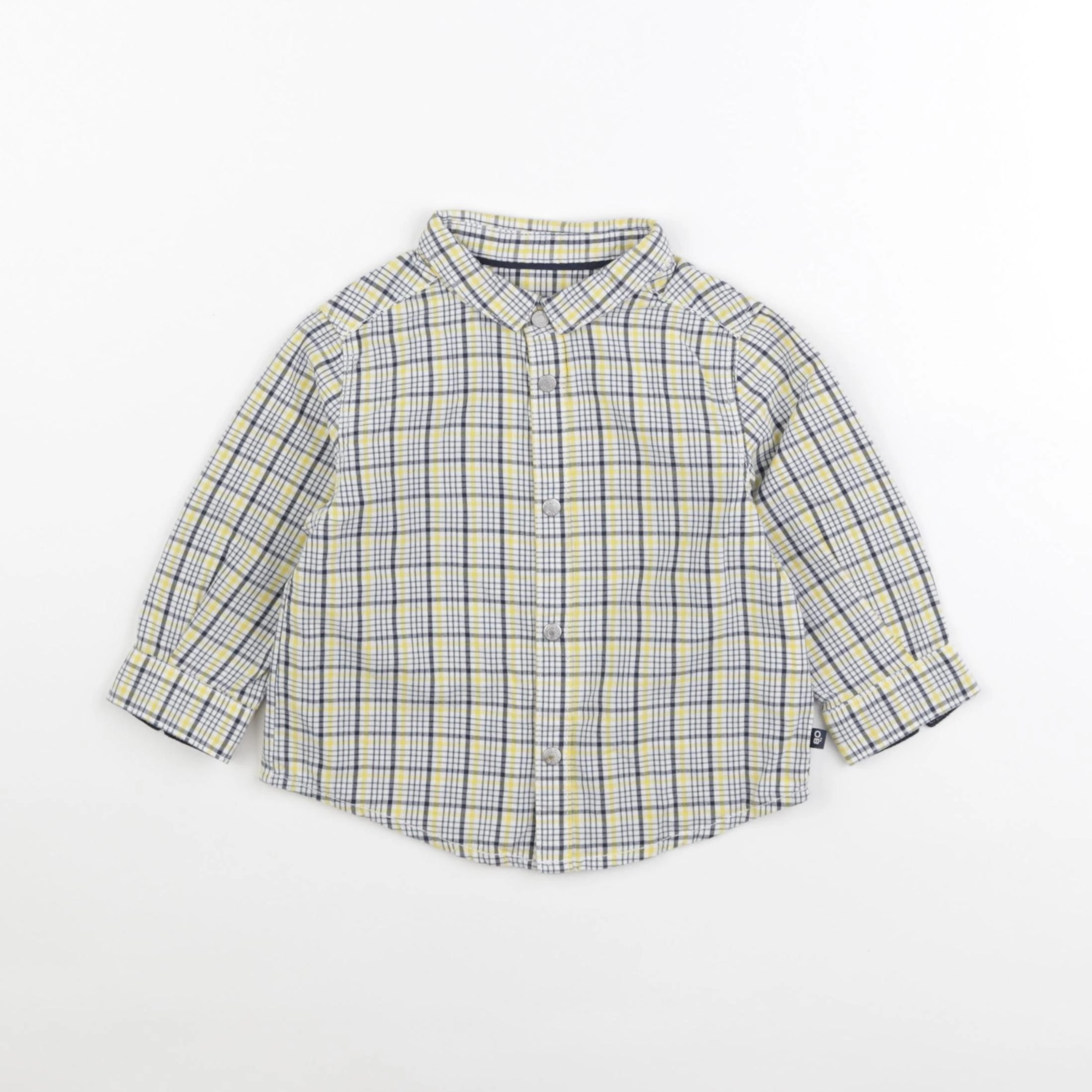 Obaïbi - chemise jaune - 12 mois
