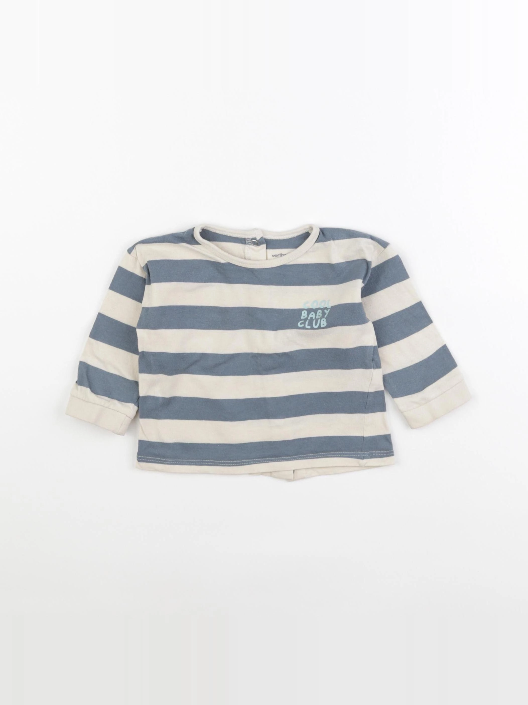 Vertbaudet - tee-shirt bleu - 9 mois
