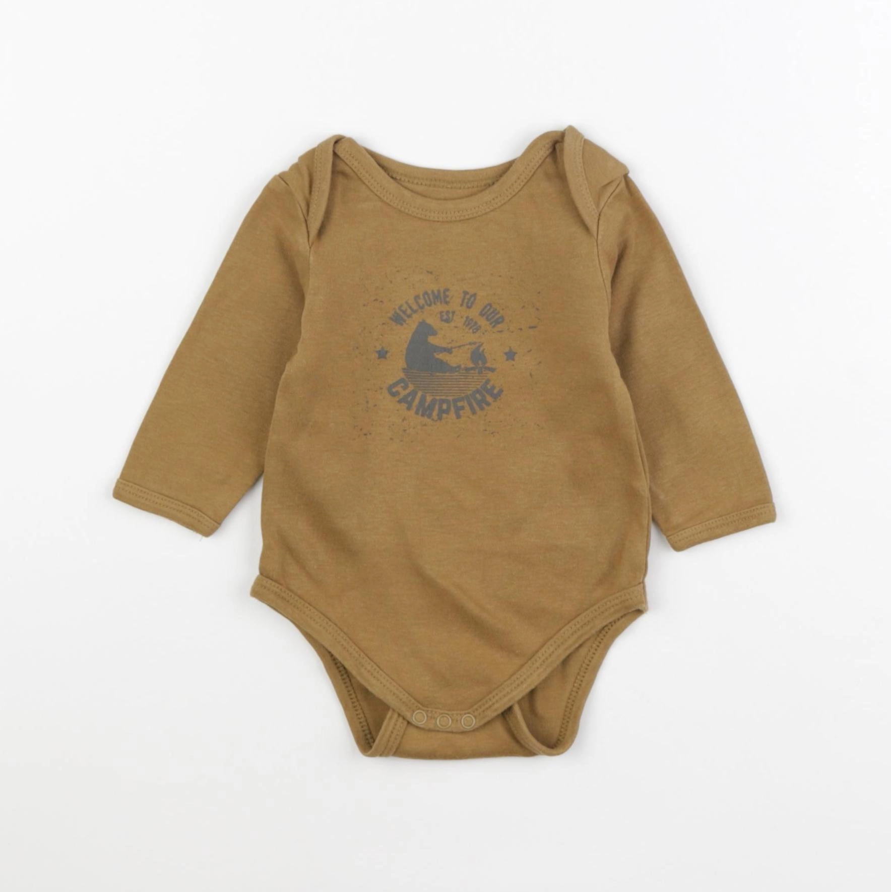 Vertbaudet - body marron - 6 mois