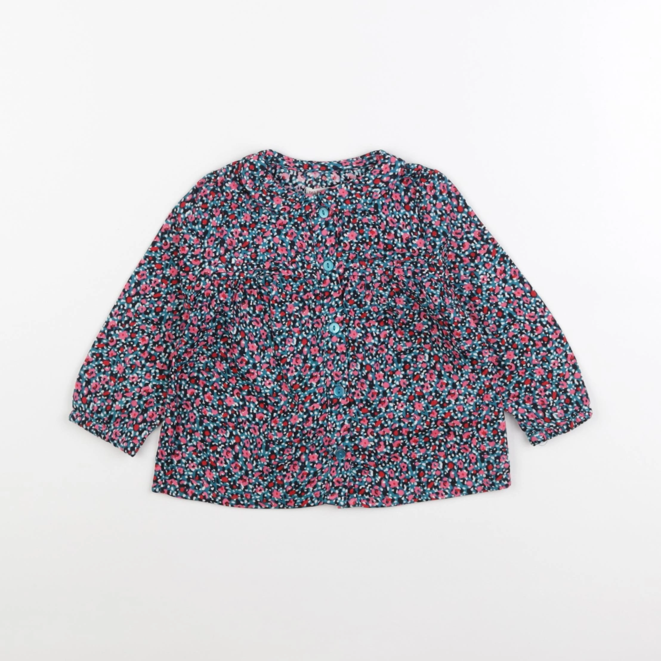 DPAM - blouse vert - 12 mois