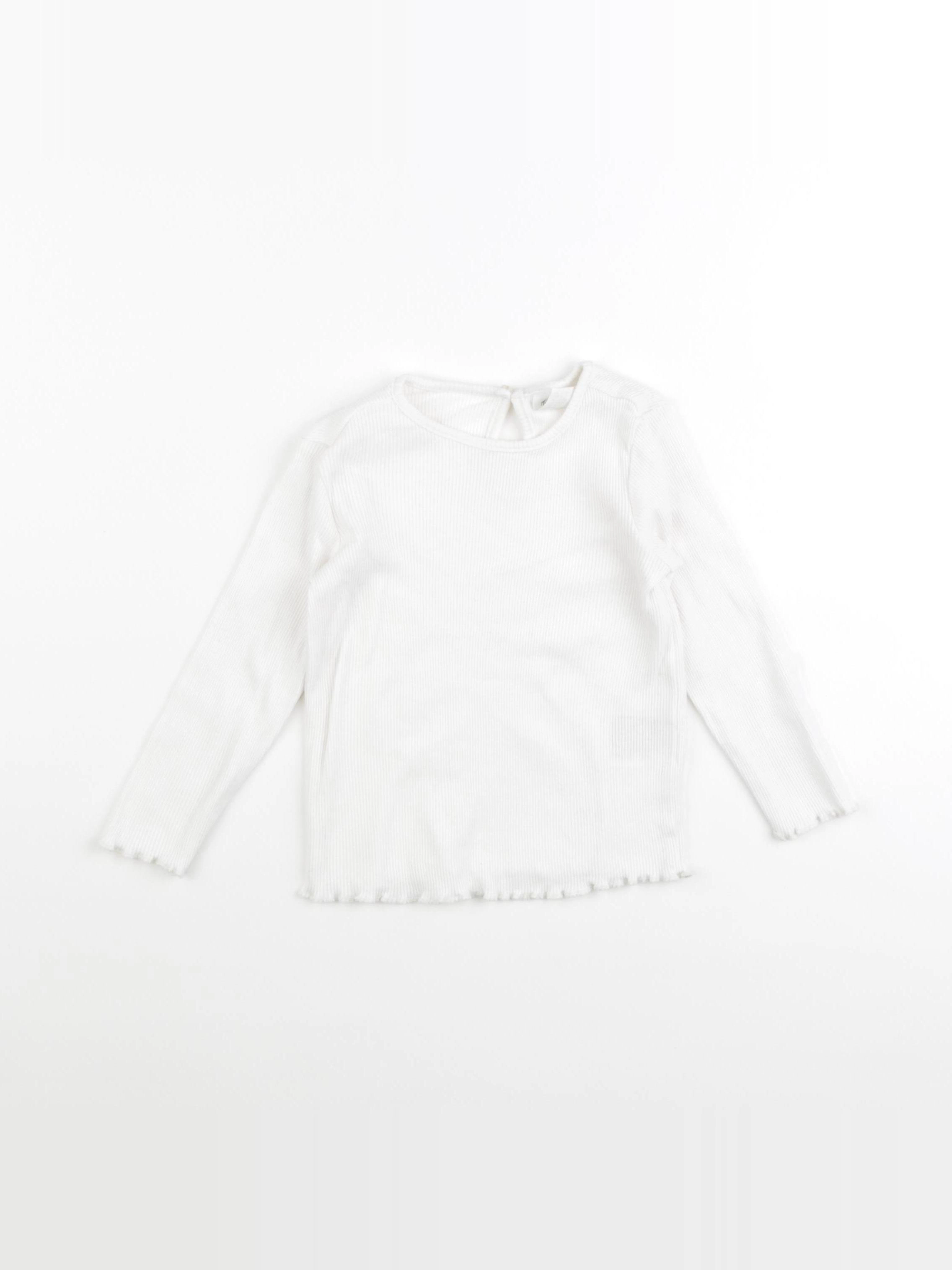 H&M - tee-shirt blanc - 18/24 mois