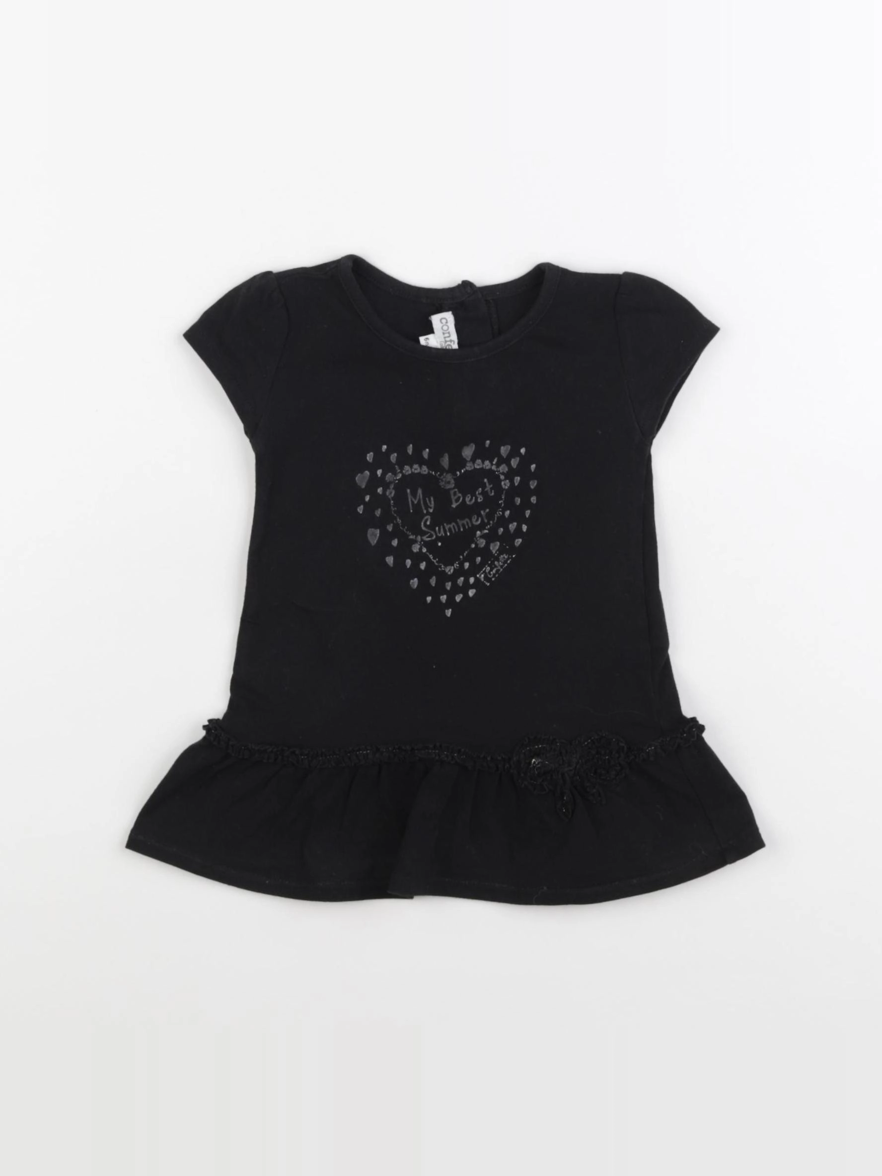 Absorba - robe noir - 6 mois