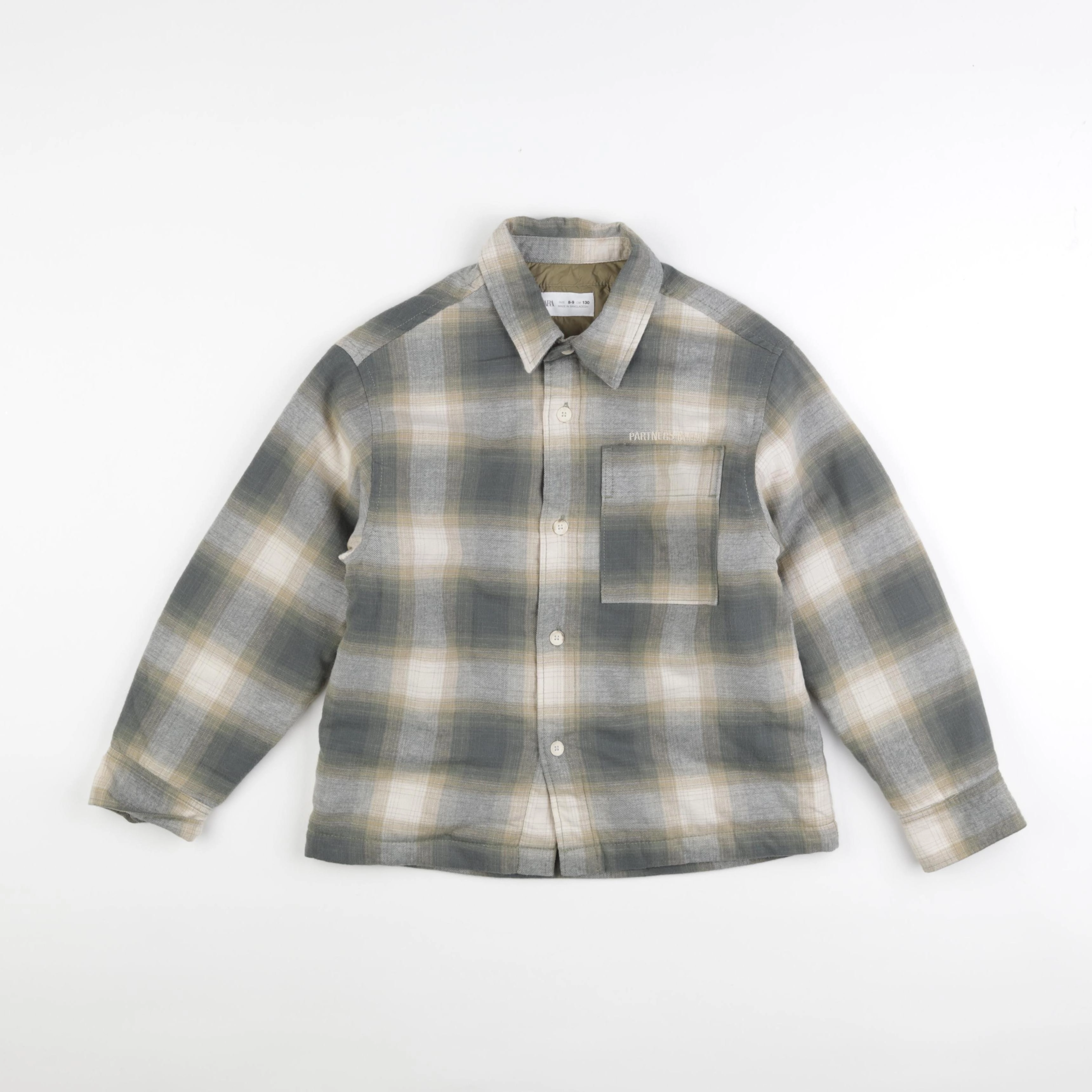 Zara - chemise vert - 8/9 ans