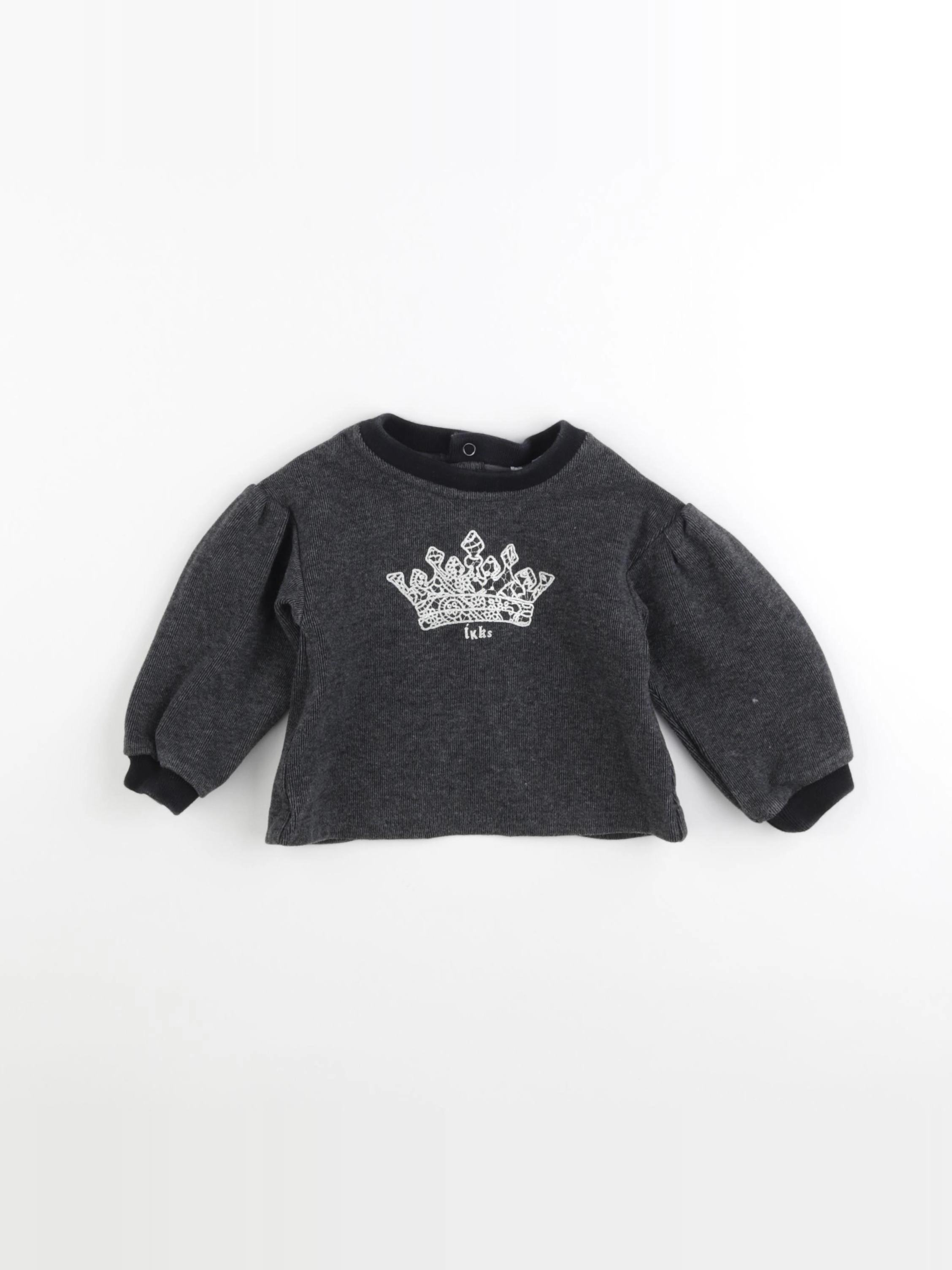 IKKS - sweat gris - 18 mois