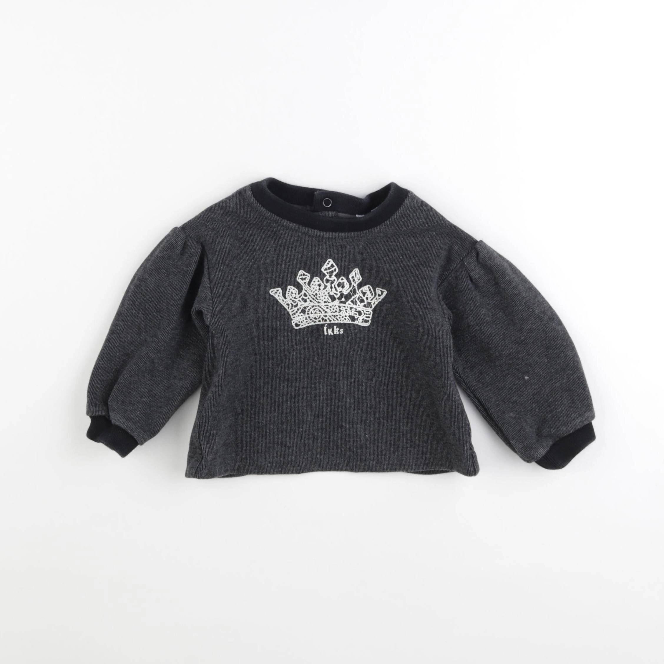 IKKS - sweat gris - 18 mois