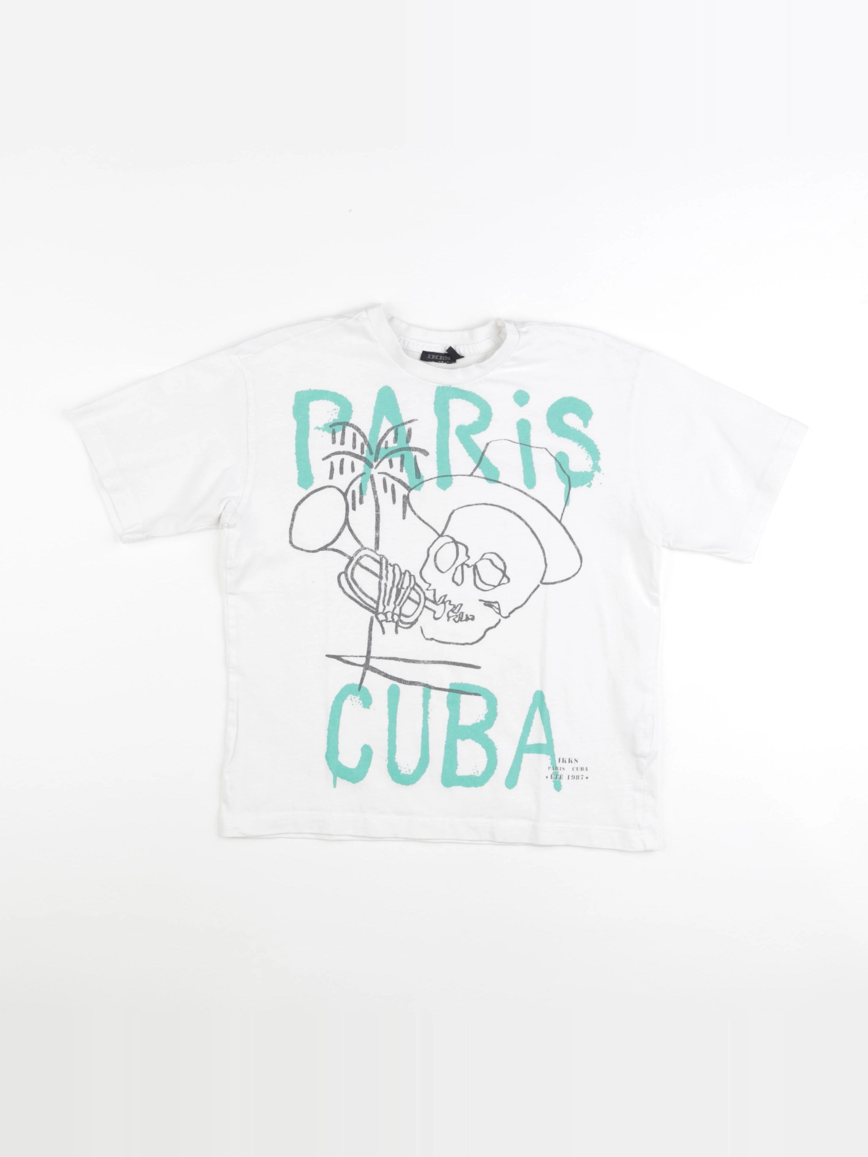 IKKS - tee-shirt blanc - 8 ans