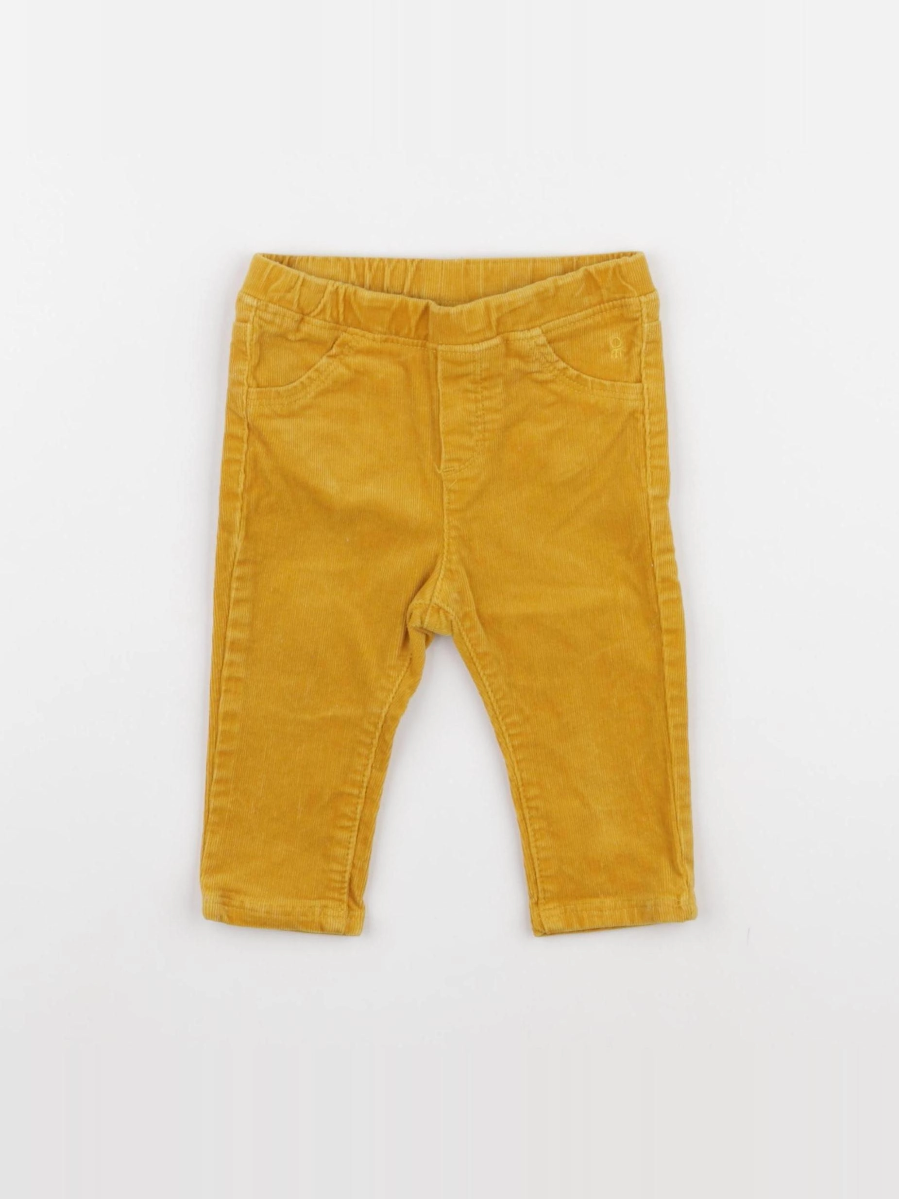 Obaïbi - jegging doublé jaune - 6 mois
