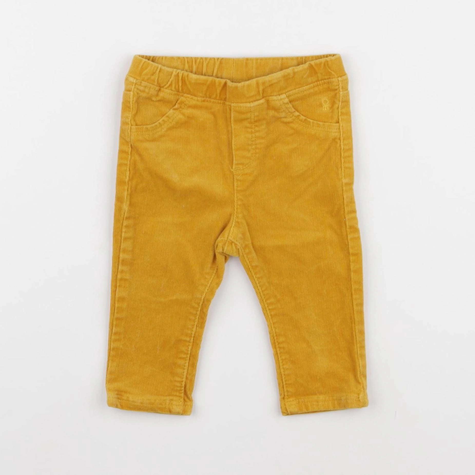 Obaïbi - jegging doublé jaune - 6 mois
