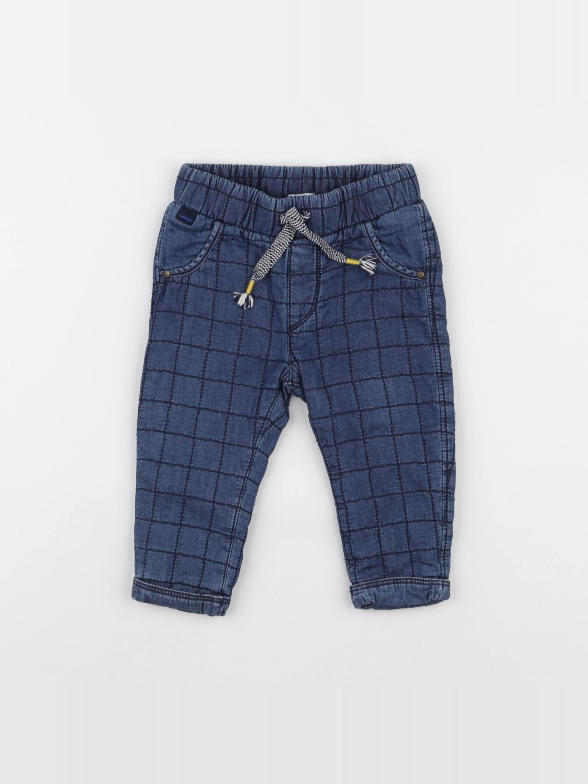 Catimini - pantalon doublé bleu - 9 mois
