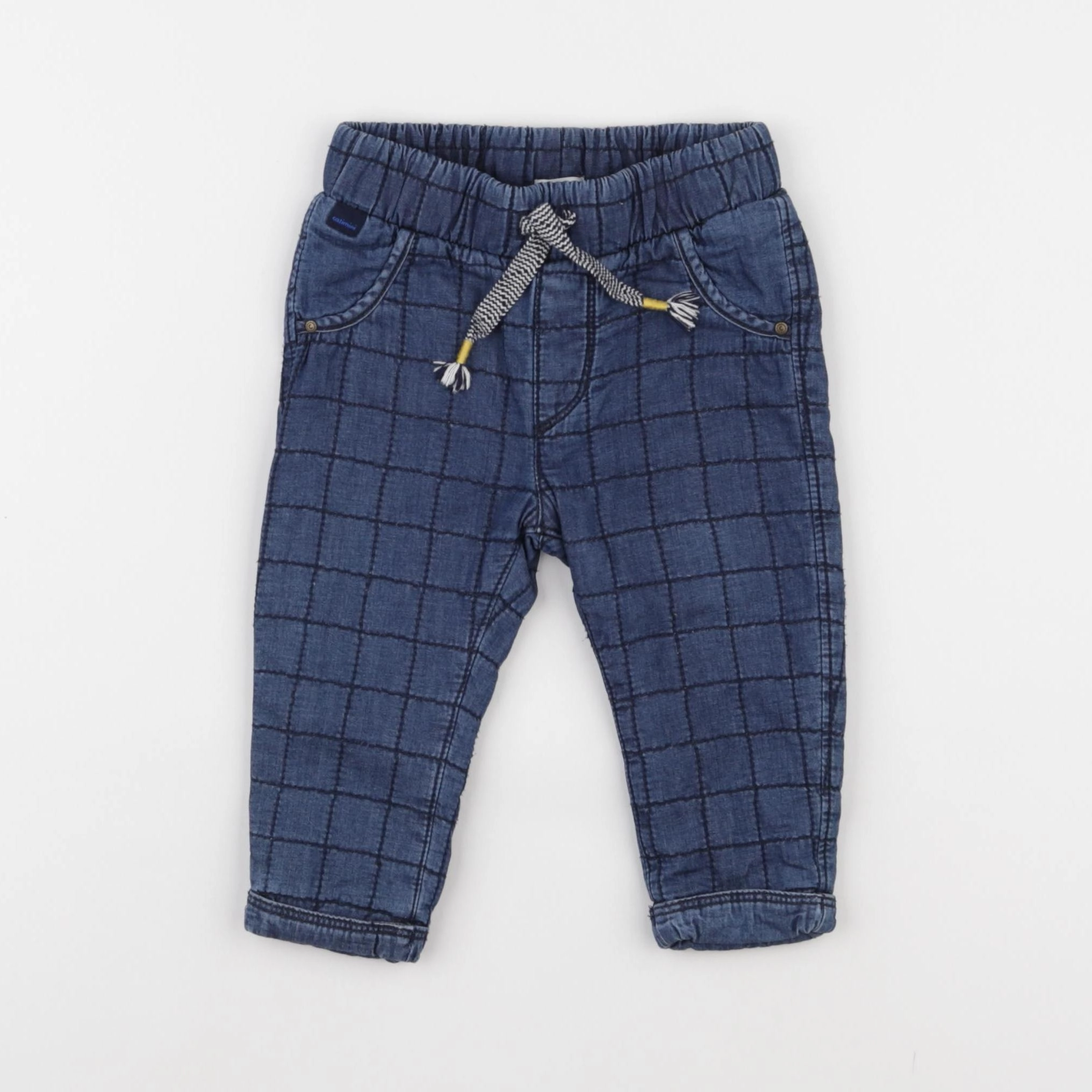 Catimini - pantalon doublé bleu - 9 mois