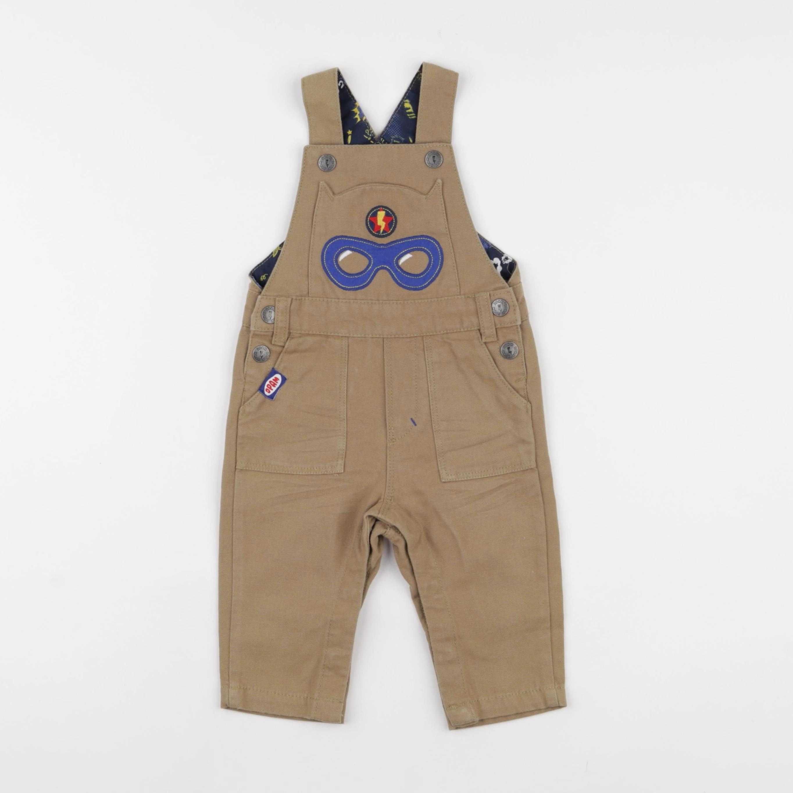 DPAM - salopette doublé beige - 6 mois