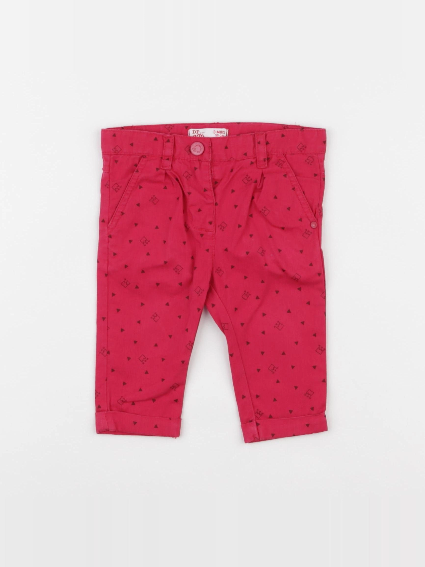 DPAM - pantalon rose - 3 mois