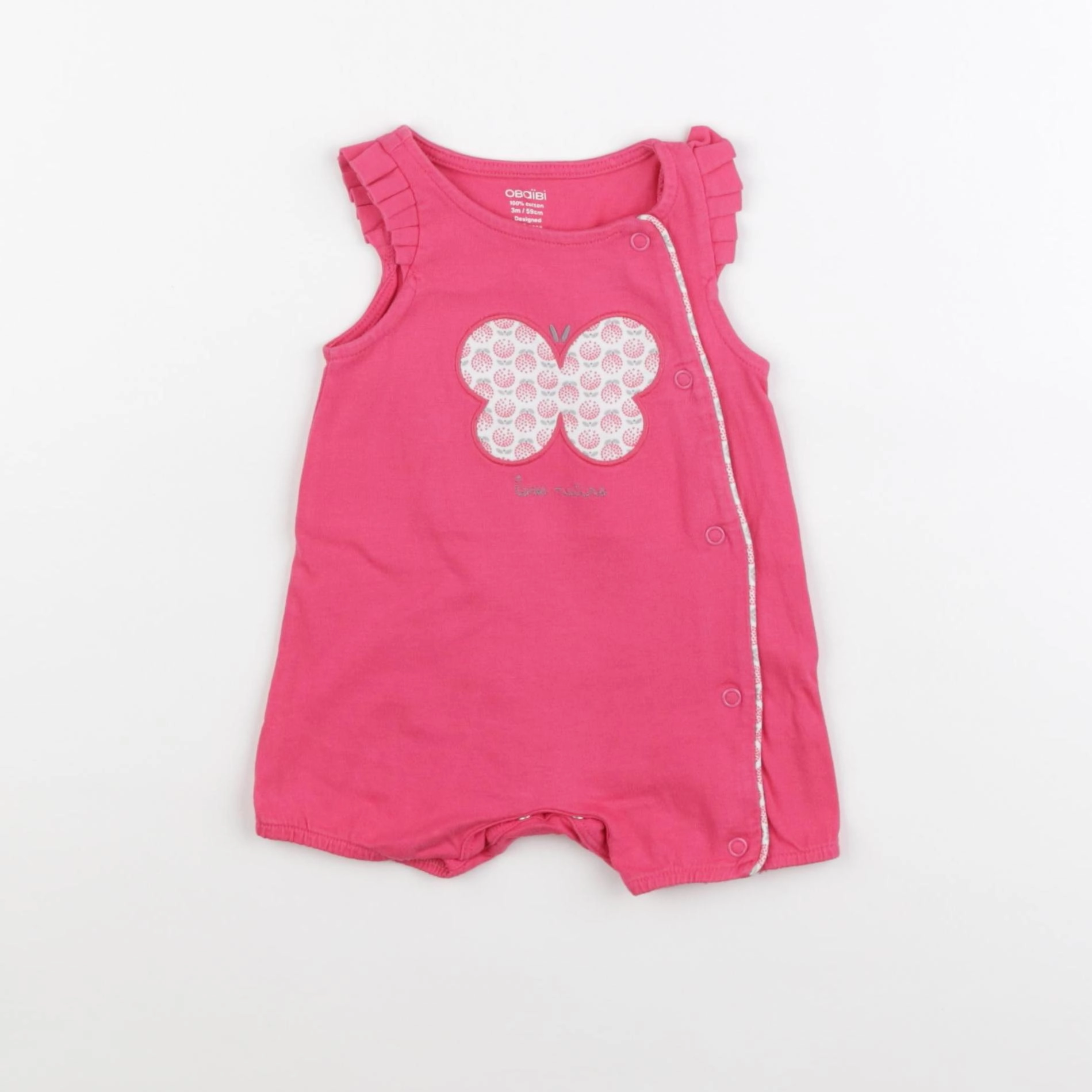 Obaïbi - combinaison rose - 3 mois